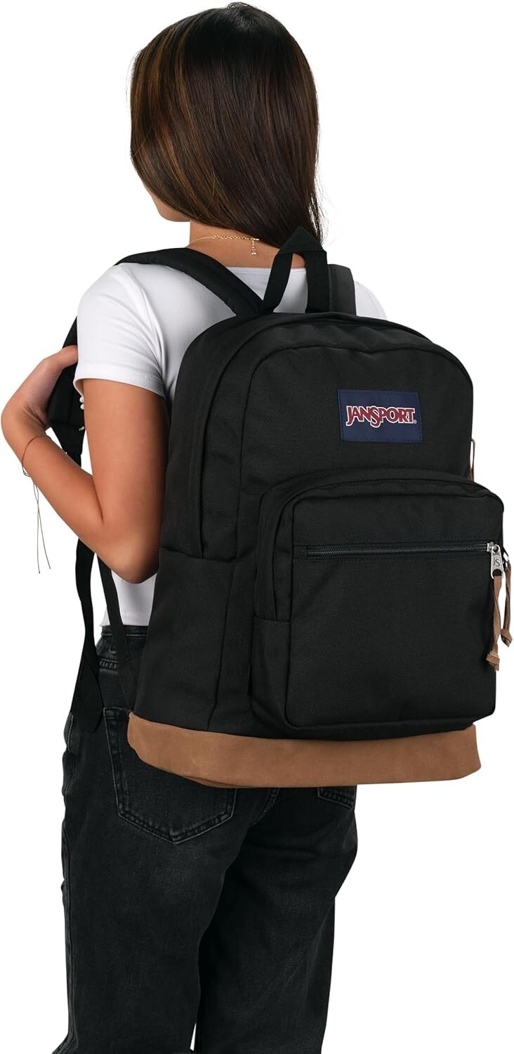 JanSport Right Pack Backpack – Durable Daypack with Padded 15″ Laptop Sleeve, Sp