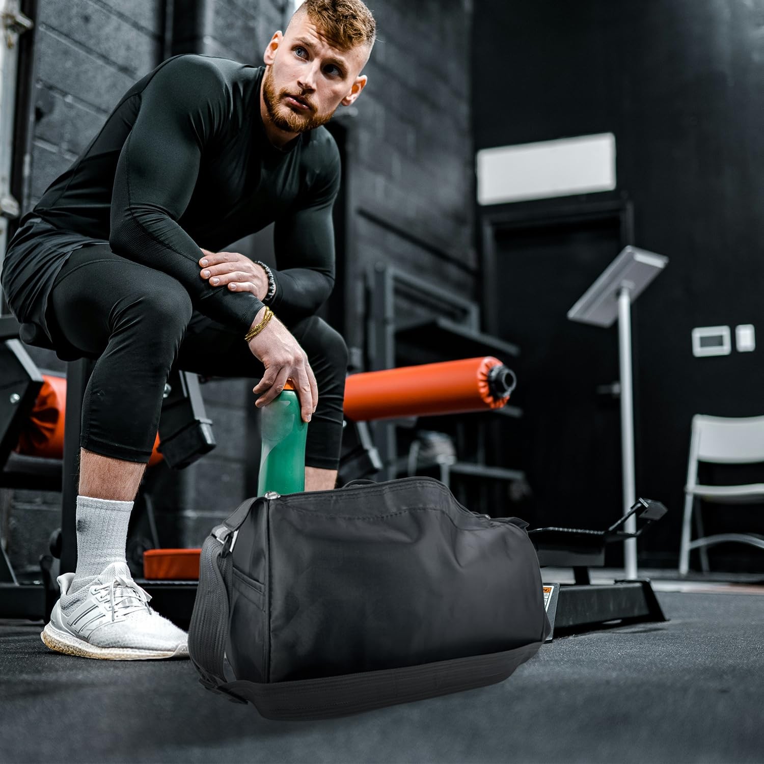 Small Travel Duffel Bag Foldable Waterproof Gym Bag for Gym Beach Swim Bag Me…