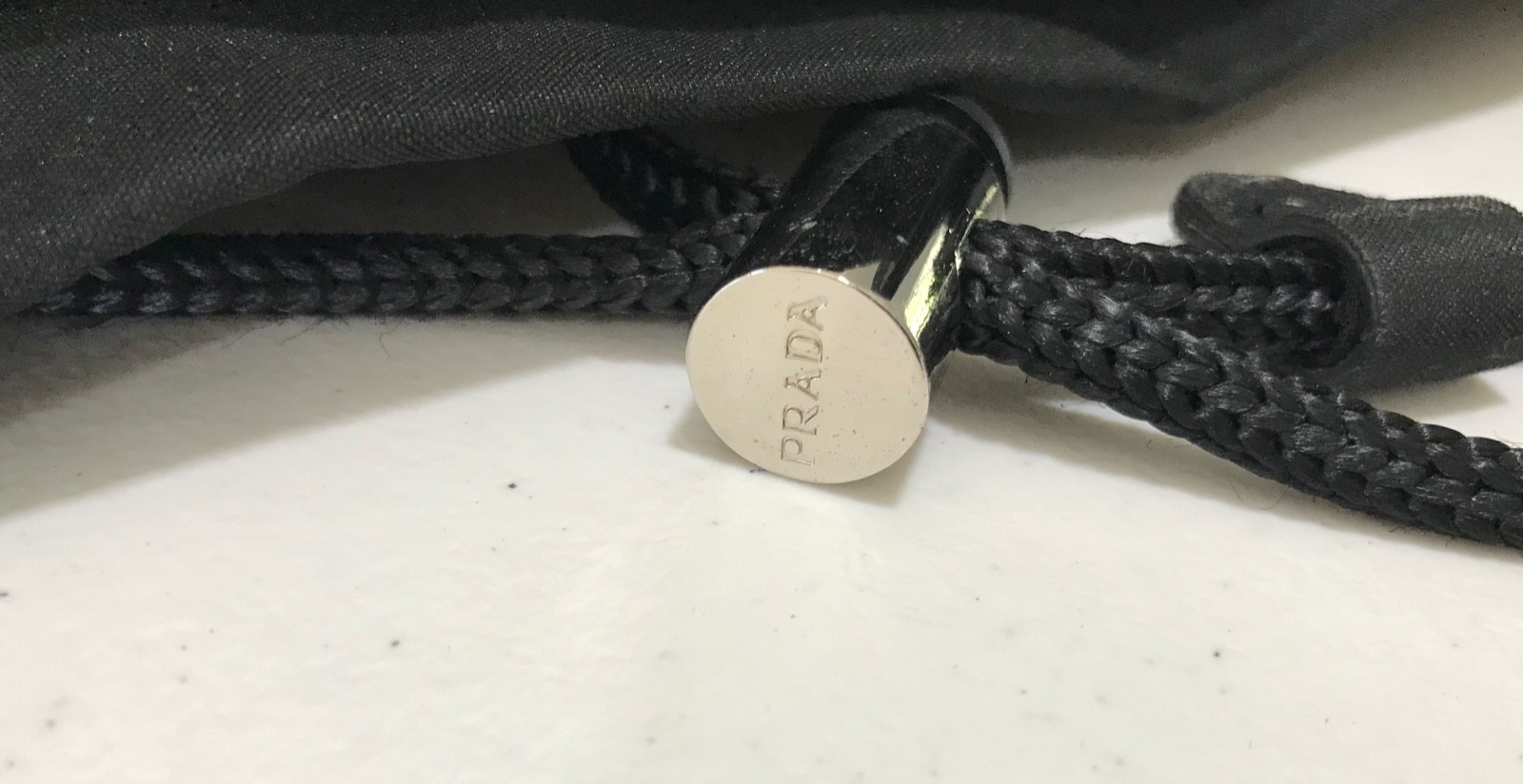 Prada Luna Rossa Extreme Black Drawstring Closure Duffel Sling Bag Shoulder