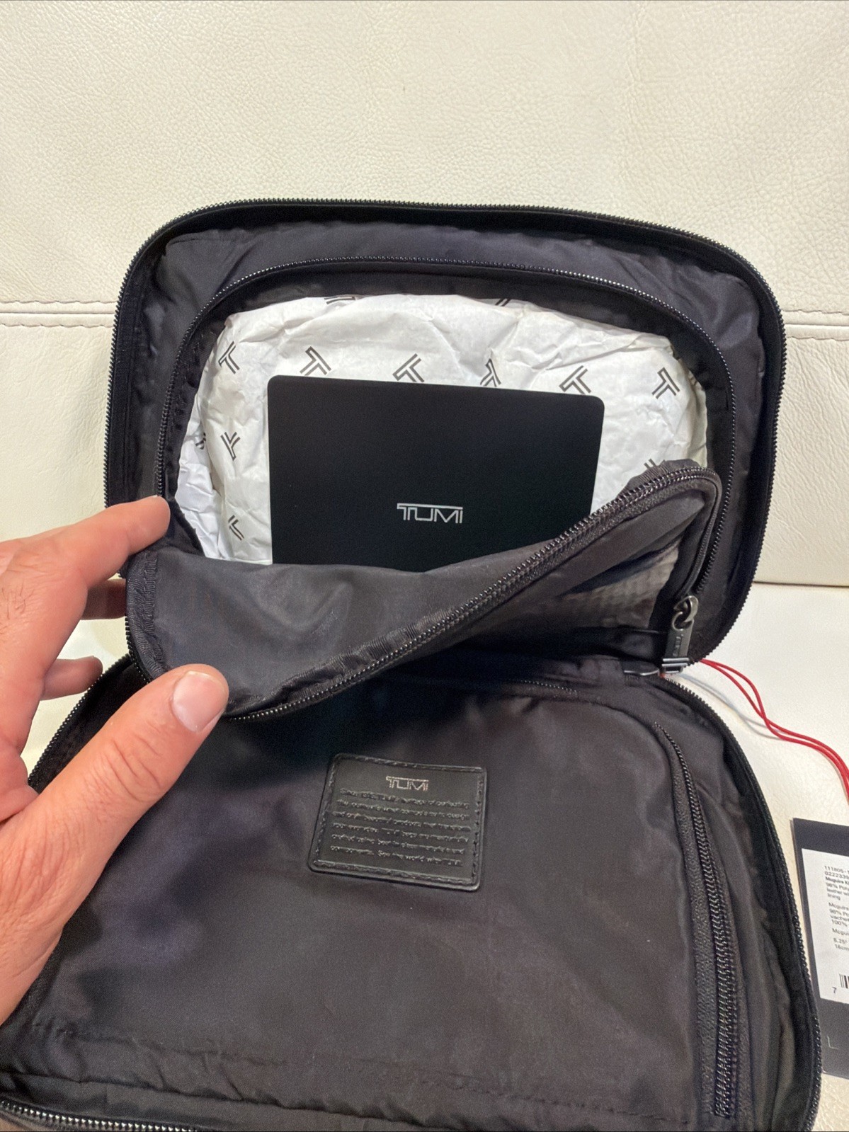 NEW Tumi Fremont MCGUIRE Ballistic Nylon TRAVEL DOPP KIT – DARK Gray