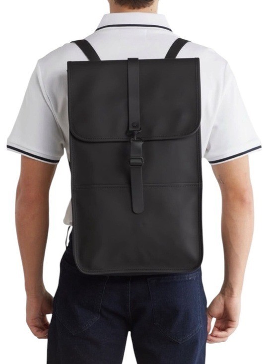 NWT Rains Waterproof Backpack Black retail $140