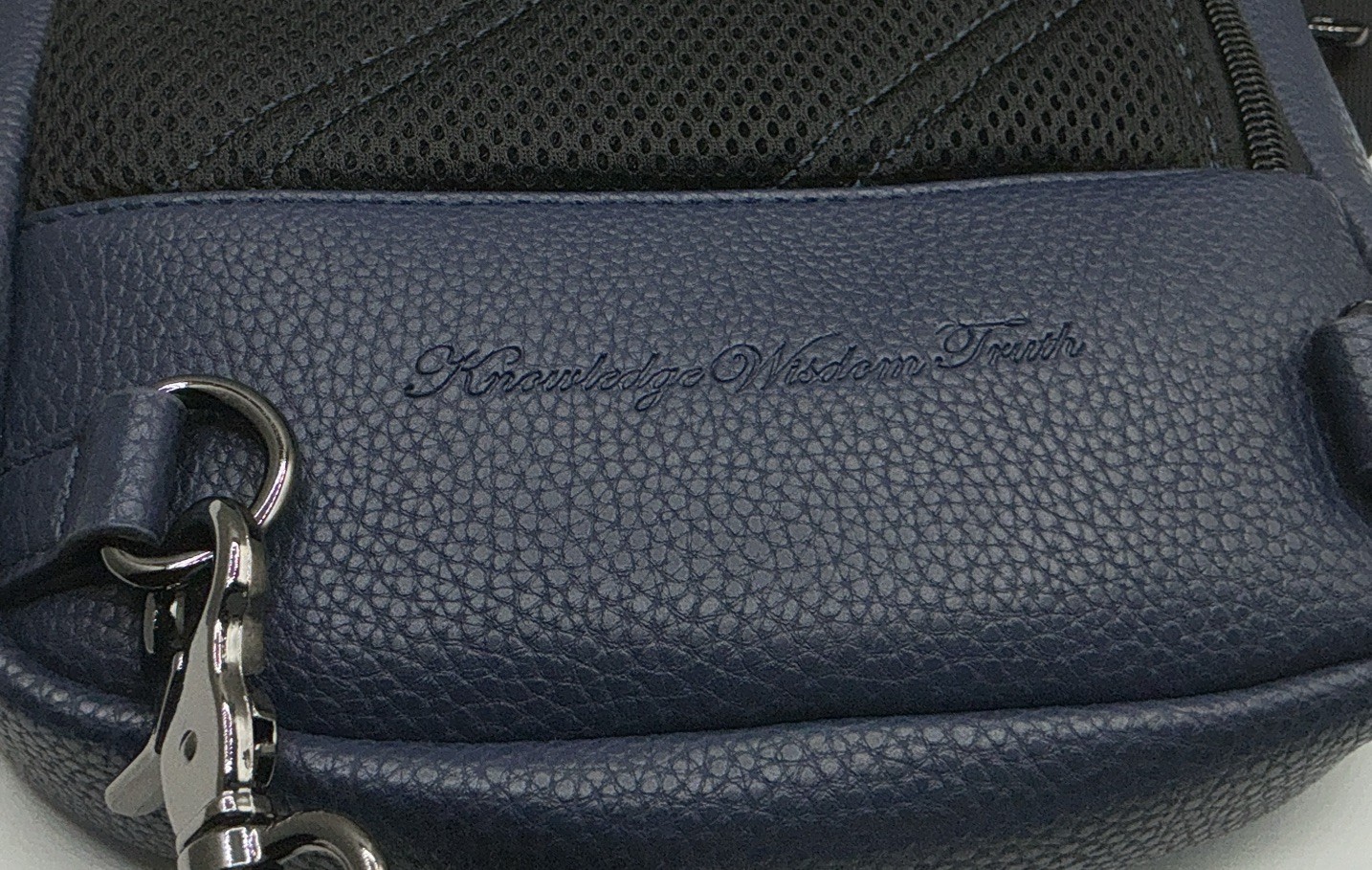 Robert Graham Sling Bag Mens Cobalt Blue Crossbody Faux Leather Backpack B06057