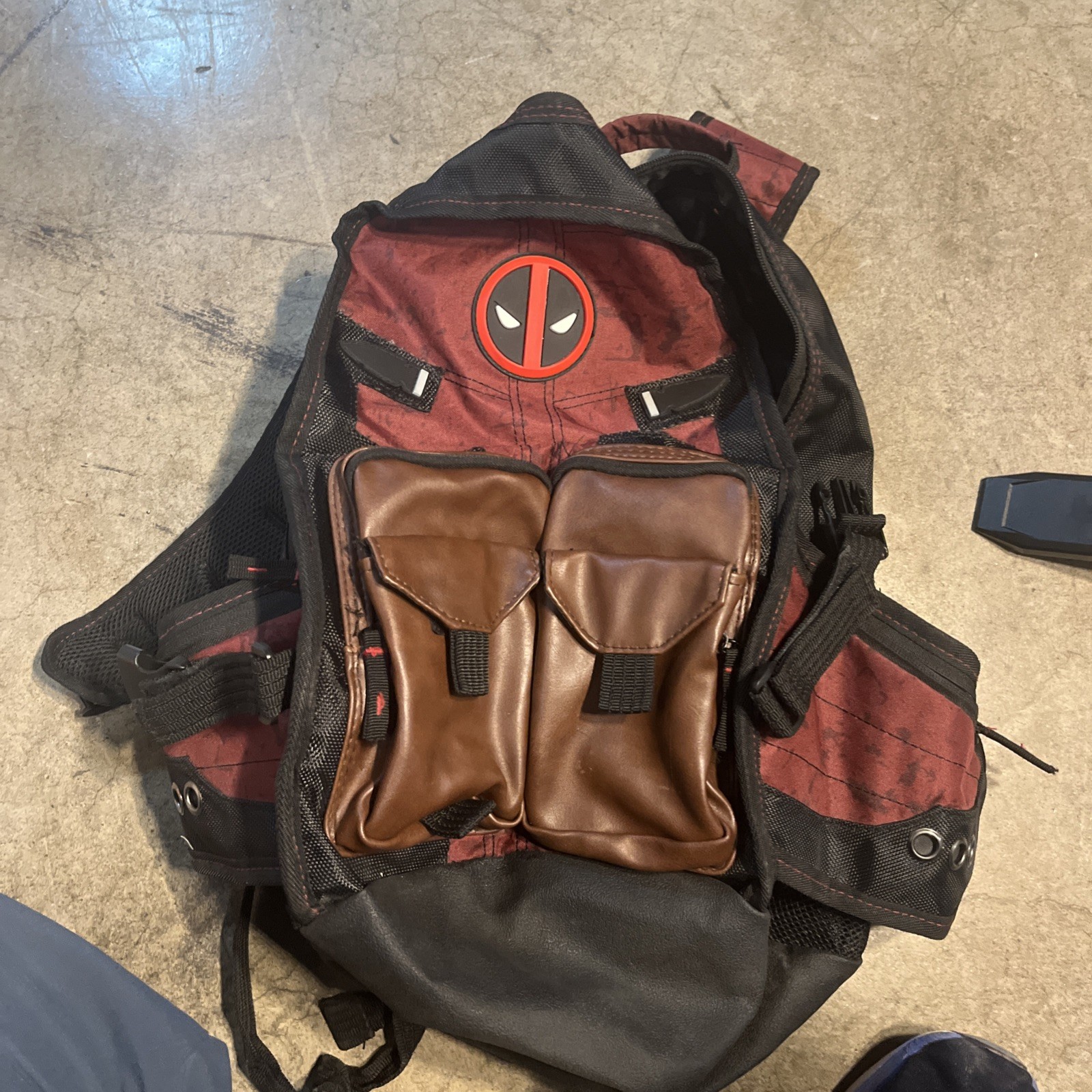 Marvel Comics Deadpool Backpack Cosplay Knapsack Traveling Bag Laptop Bag Gift