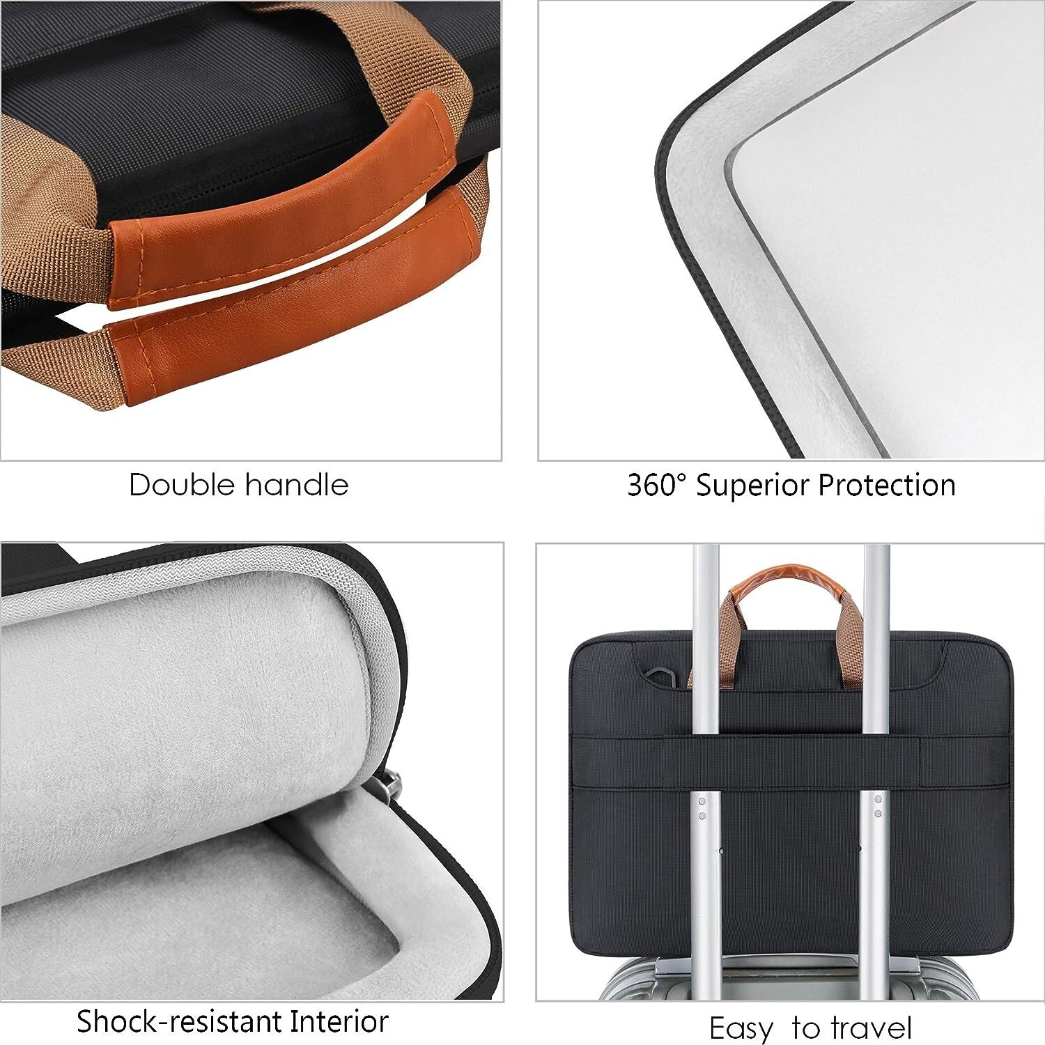 Protective Laptop Shoulder Bag Sleeve Case for 15 inch New MacBook Air M2 2023 A