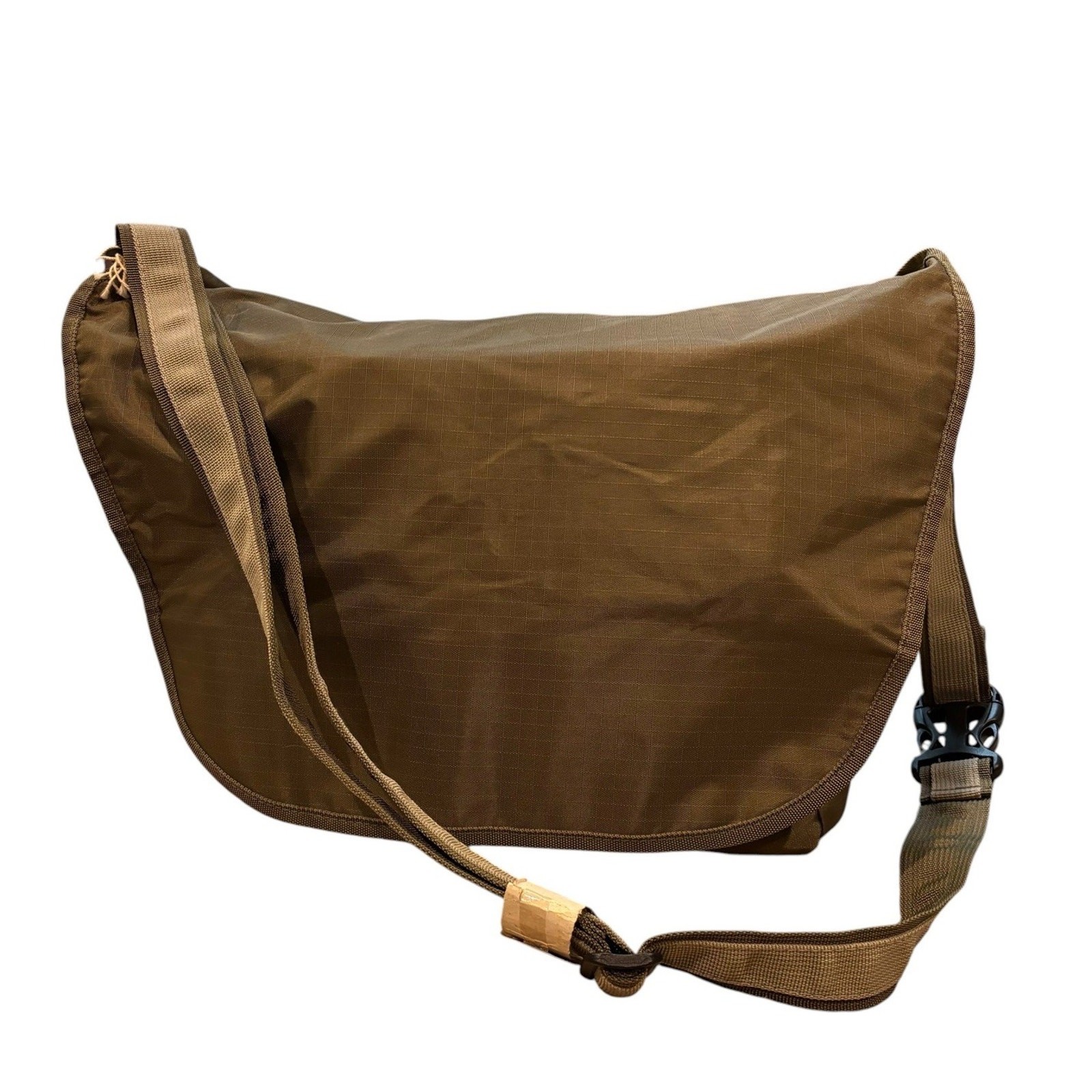 Vintage Y2K Gap 2002 Olive Green Nylon Multi-Pocket Messenger Bag NEW WITH TAGS