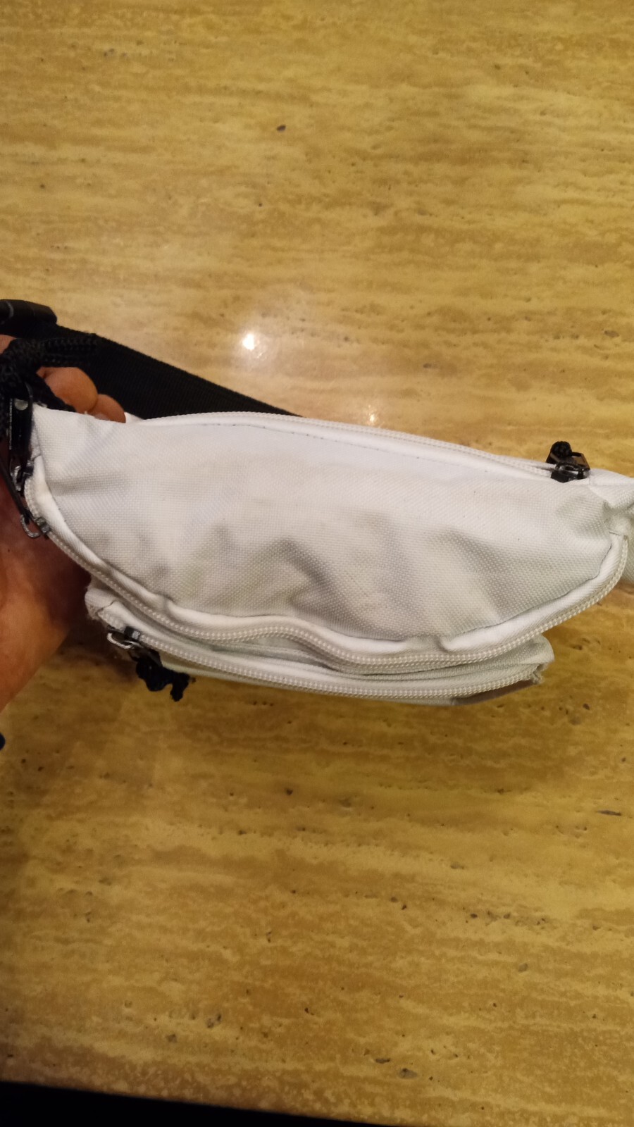 💥 Vintage 90s Dalix White Fanny Pack Sling Bag Carryall Small Travel Pack