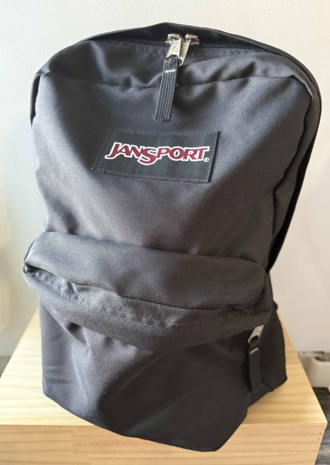 JanSport SuperBreak Backpack Black Classic School Bookbag Travel Daypack T501