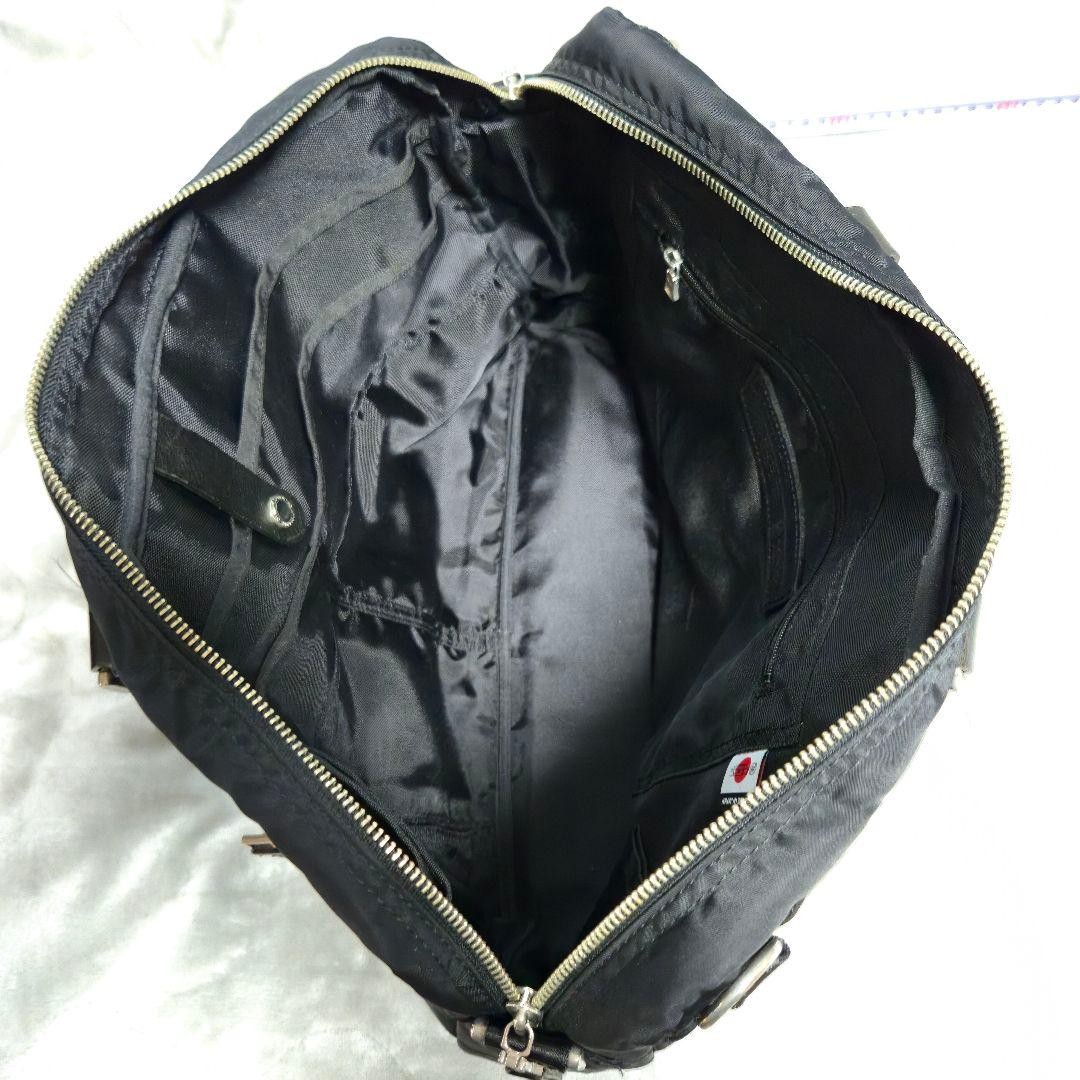 Master-piece Black Nylon Business Bag Used Japan
