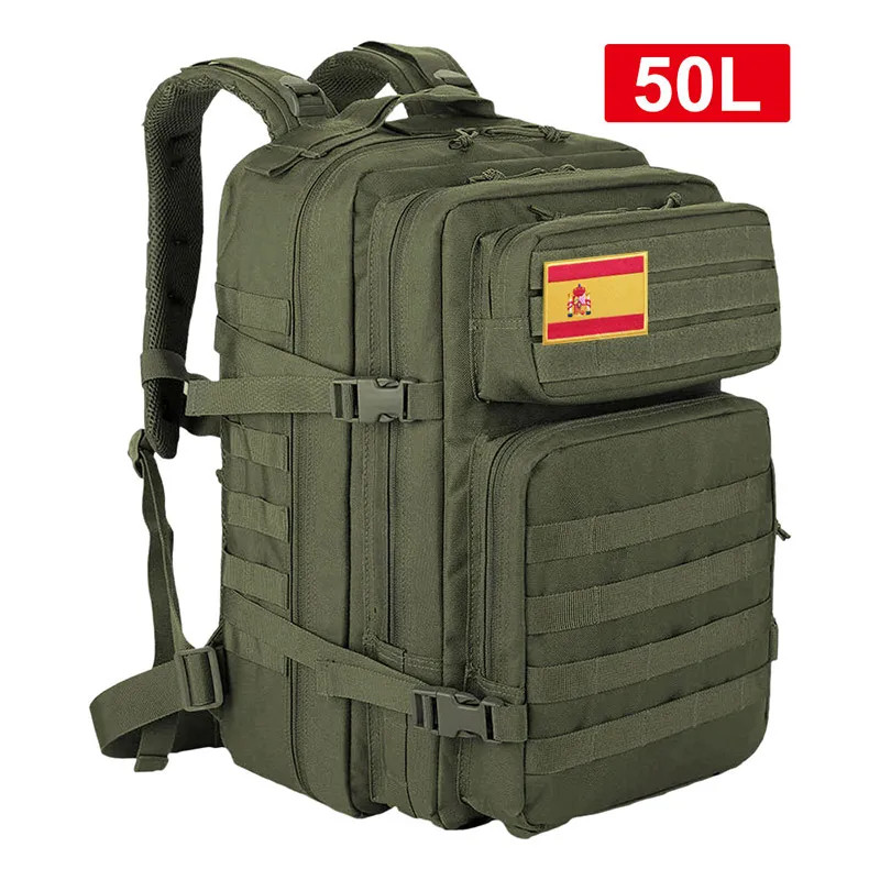 25L–45L Tactical Travel Backpack Men Waterproof Outdoor Sports Multi Bag