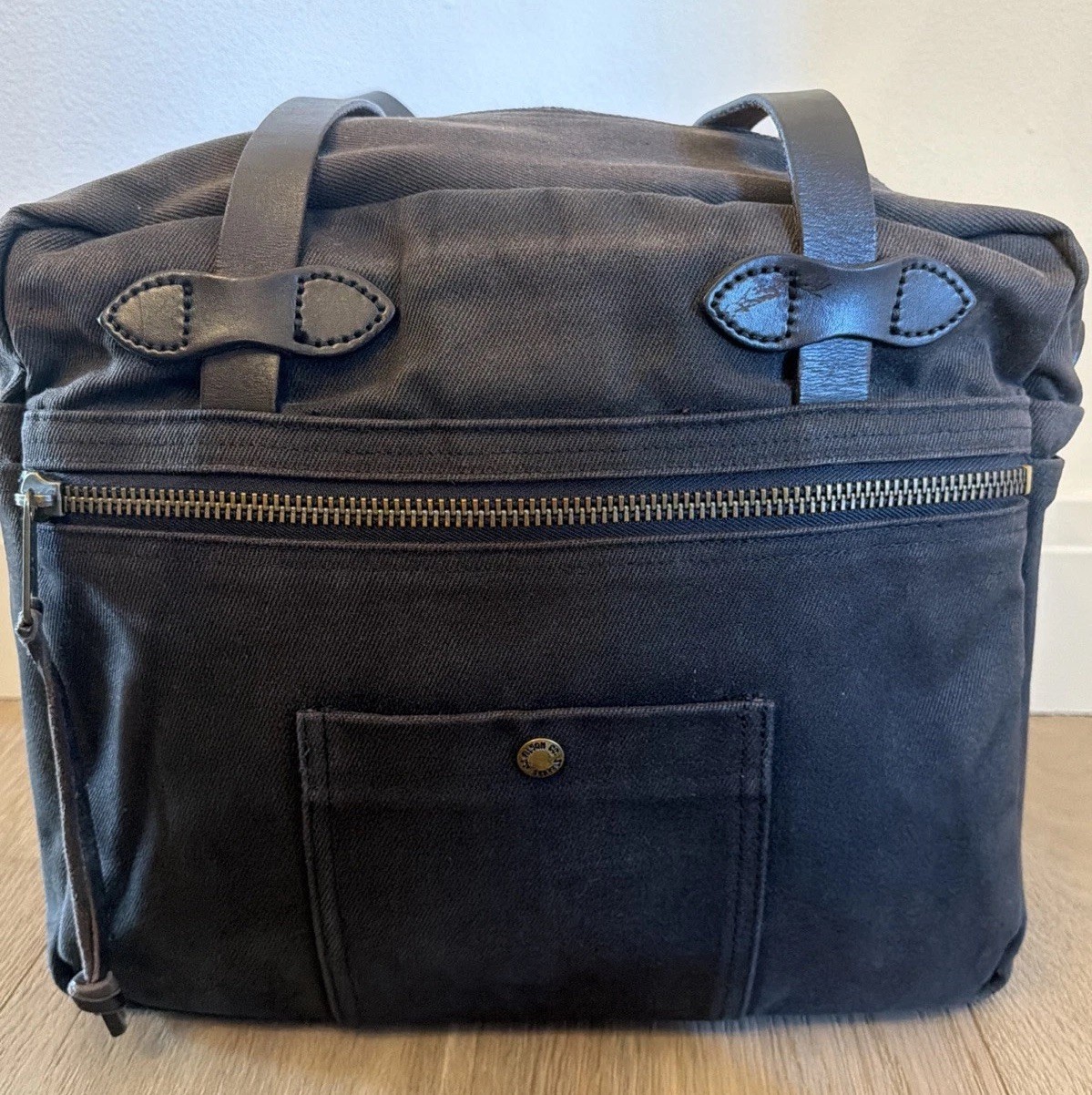 Vintage Filson 70048 Black Rugged Twill Tote Bag | Made in USA | Rare Sample