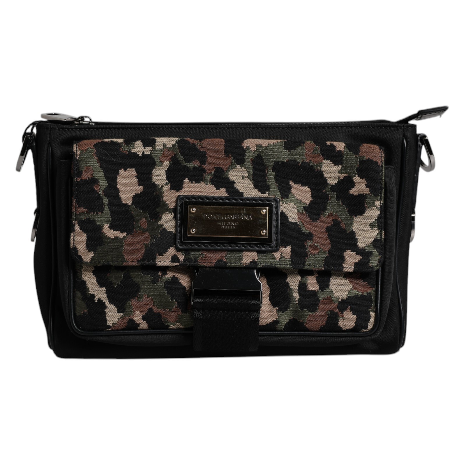 DOLCE & GABBANA Bag Multicolor Leopard Jacquard Crossbody Men Borse RRP 1620usd