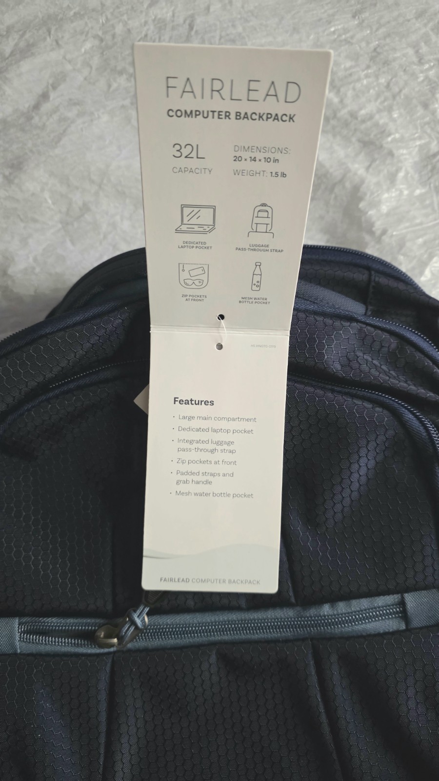 $85💥High Sierra Fairlead Travel Bag, Navy/Graphite Blue Backpack. New/Tag NICE