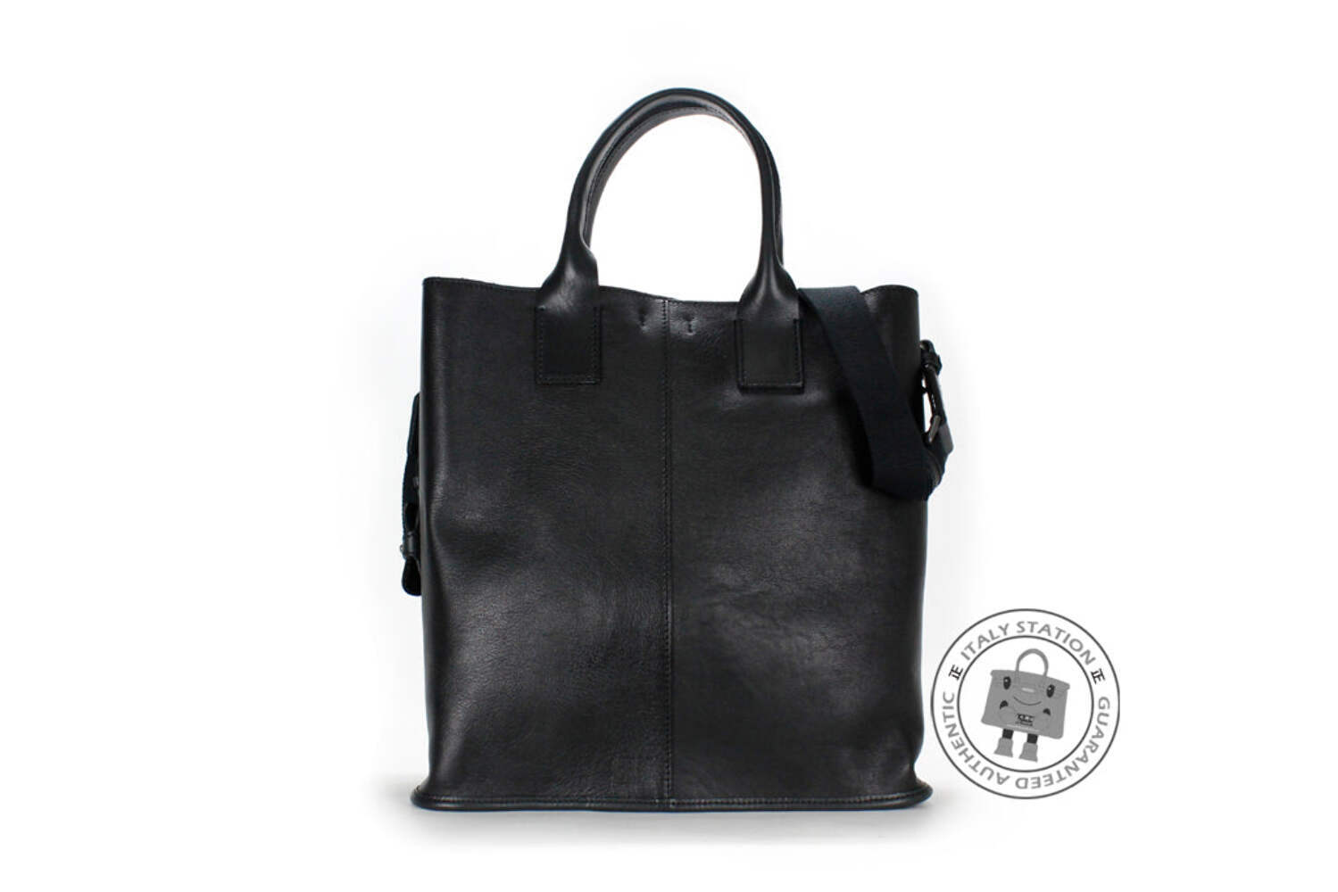 NEW Dolce & Gabbana BM0997 A3734 Vitello+feltro+cuoio Calfskin Black+bordeaux /