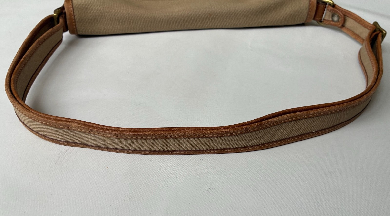 Vintage Ghurka No 37 The Spectator Canvas Leather Crossbody Bag Marley Hodgson