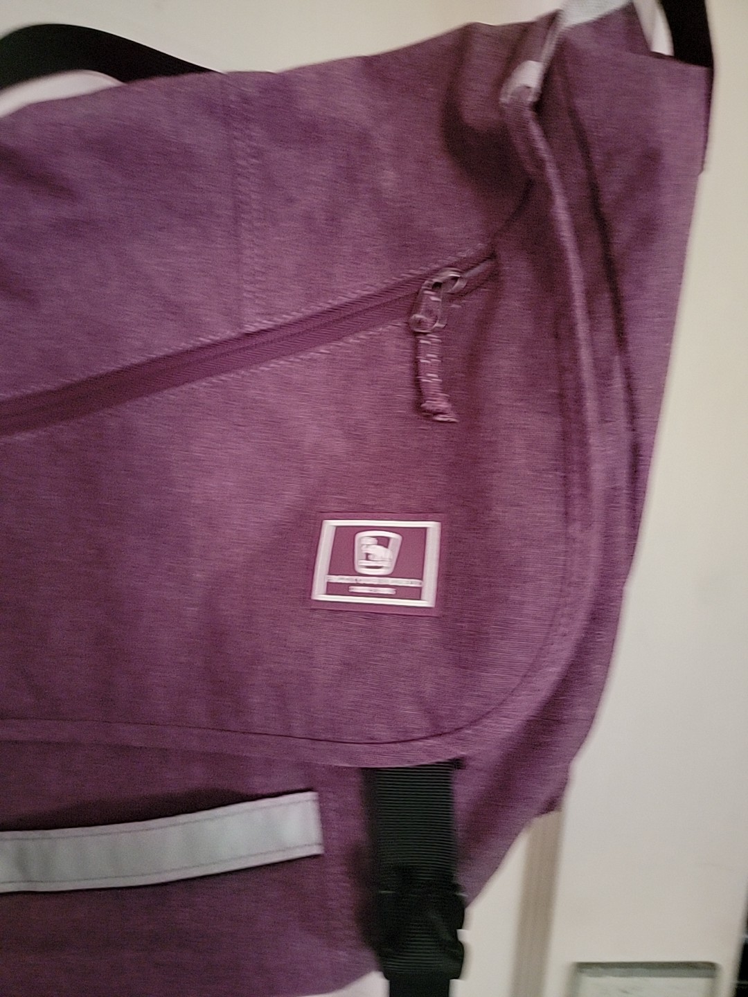 Oiwas Messenger Laptop Bag Purple Canvas 17 X 15 Inch