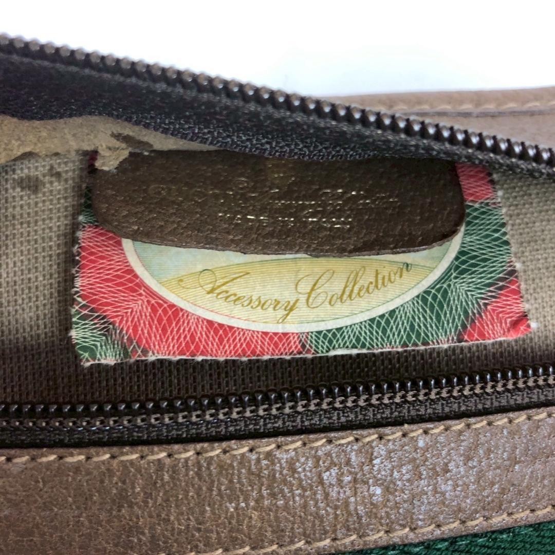 GUCCI Vintage GG Supreme Sherry Line Clutch Bag Leather Men Size 32cm