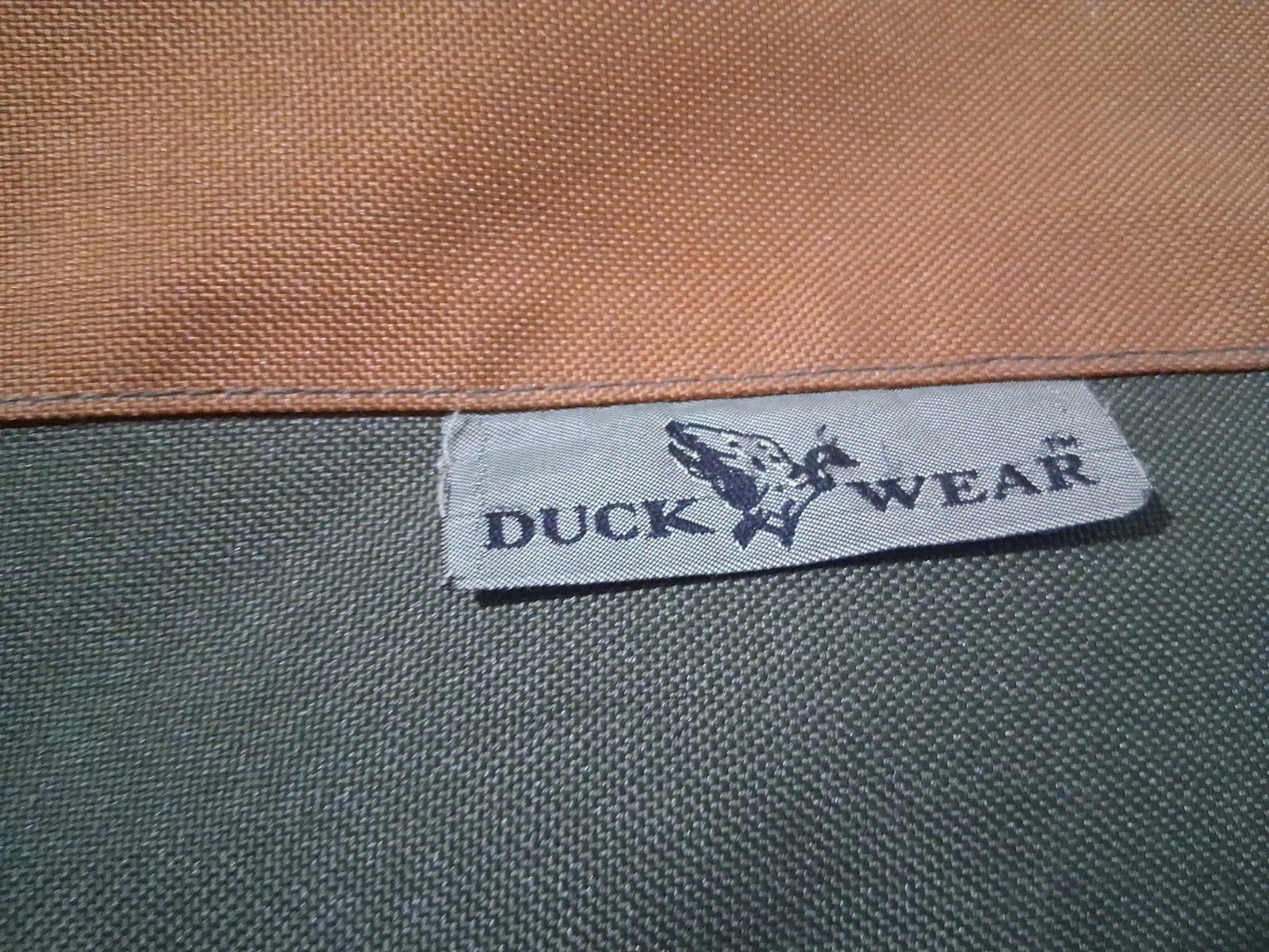 VTG Duck Wear Duck Canvas Contractor Laptop Messenger Crossbody Bag Brown Green
