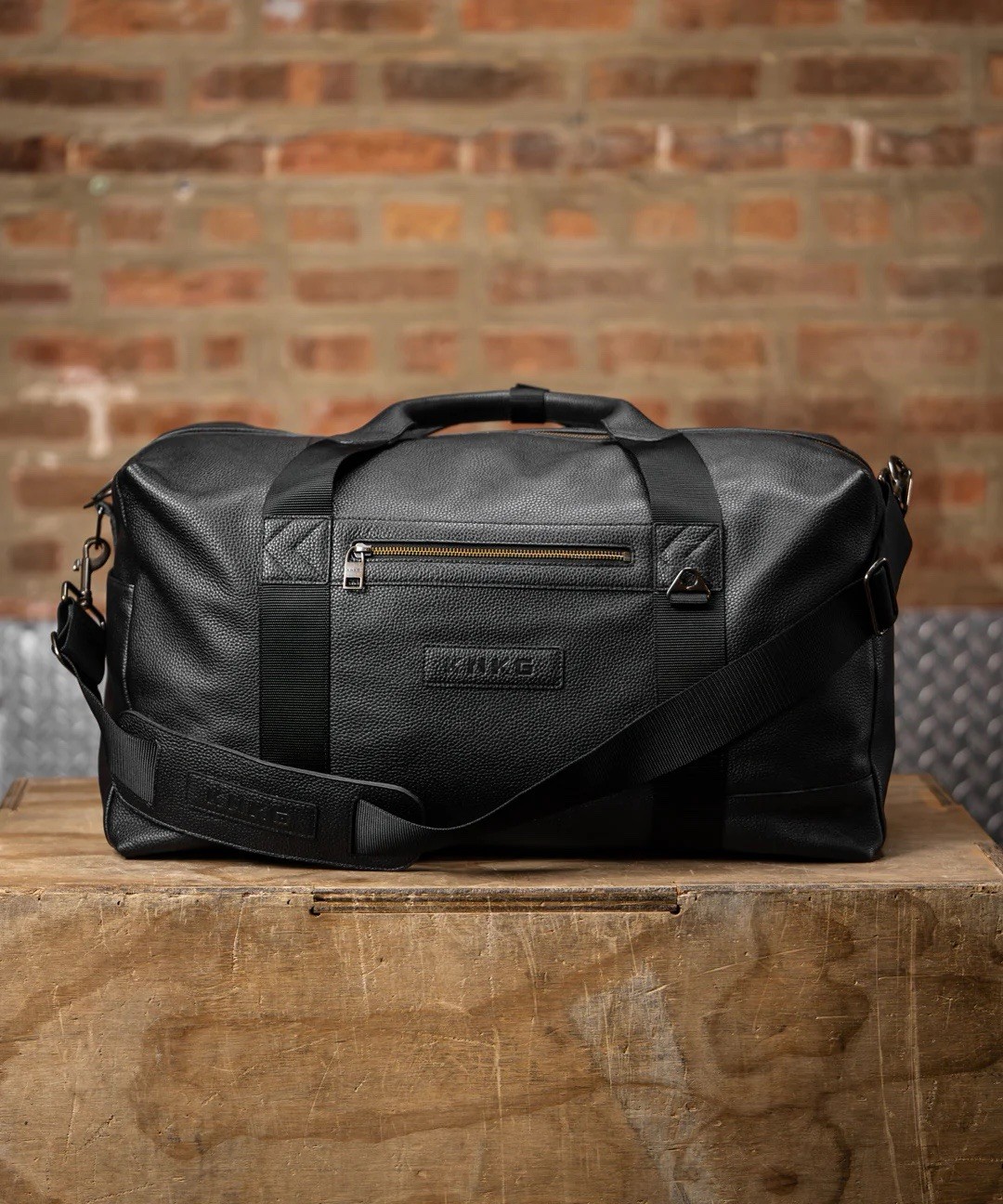 KNKG HERITAGE LEATHER DUFFEL MEDIUM 46L