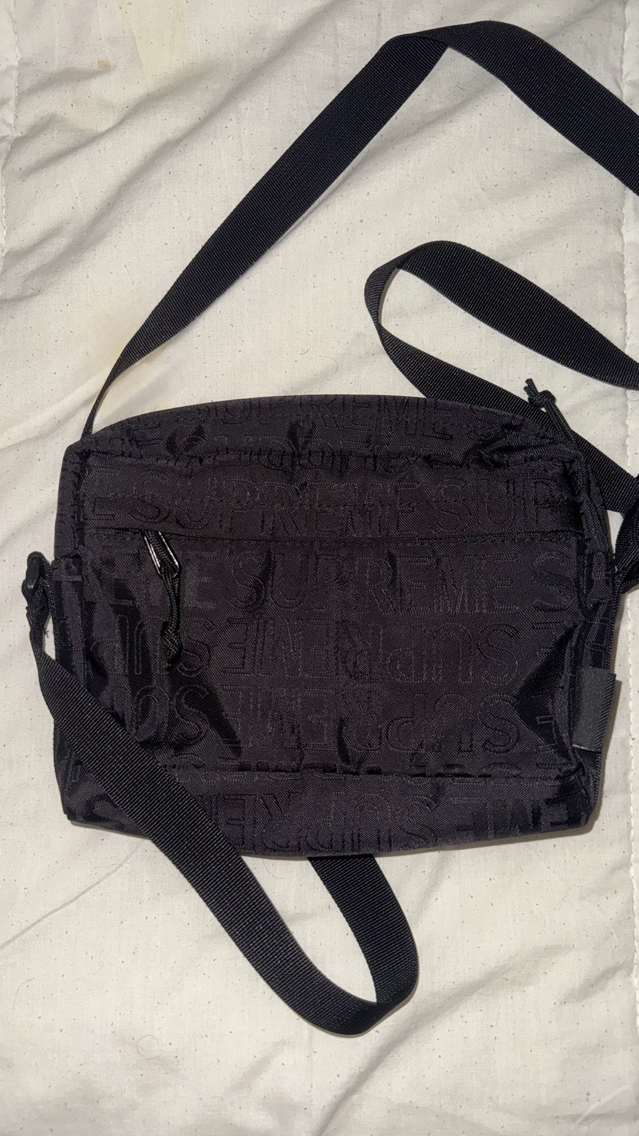 Black SUPREME SS19 Shoulder Bag Messenger Pouch For Men/Women
