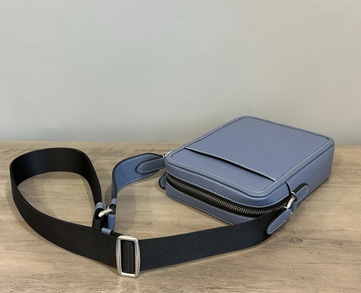 COACH Sullivan Leather Crossbody Shoulder Bag Light Denim Blue CAT81 NWT
