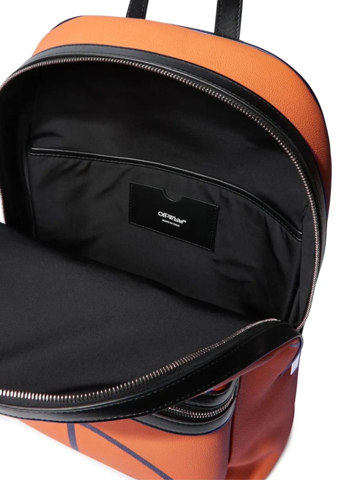 OFF-WHITE BASKETBALL ROUND LOGO BACKPACK BACKPACK MADE IN ITALY OMNB109F24LEA0012010