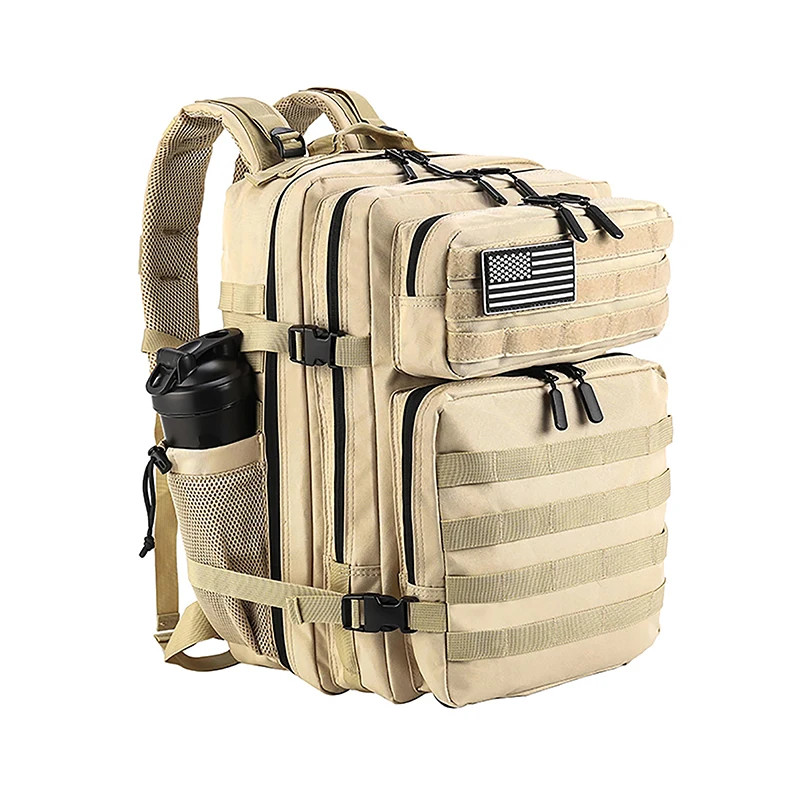 45L Tactical Hiking Backpack Waterproof Camping Trekking Mountaineering Rucksack