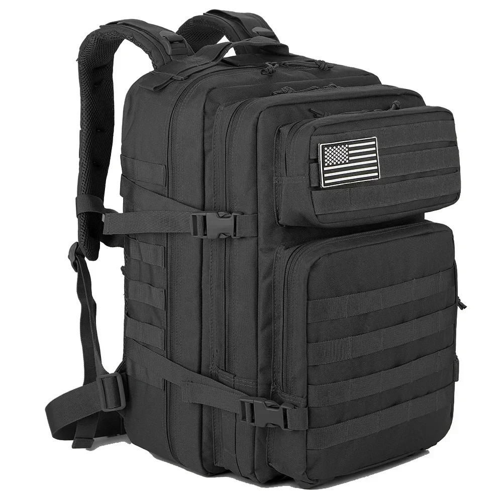 45L Tactical Backpack Large Capacity Outdoor Hiking Fitness Camping Gear Bag