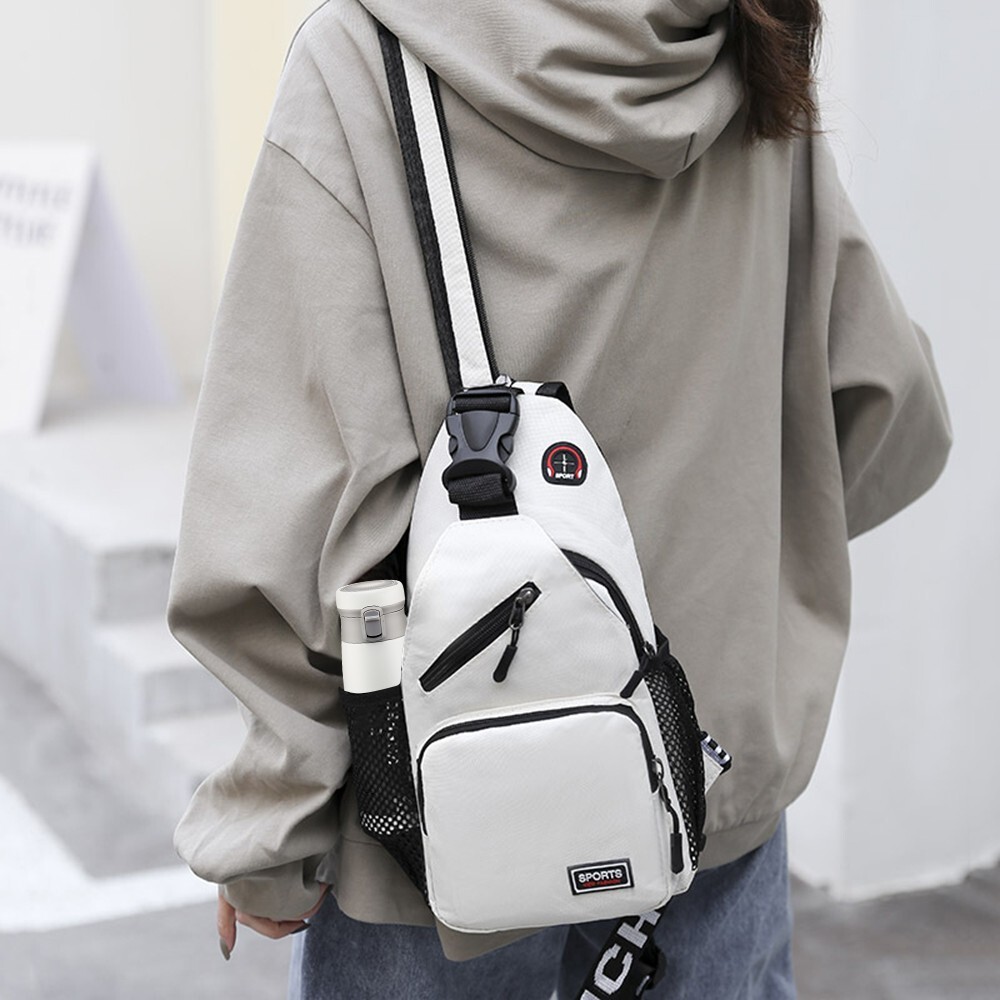Men’s Backpack Nylon Sling Bag Chest Shoulder Fanny Pack Crossbody Sport Travel