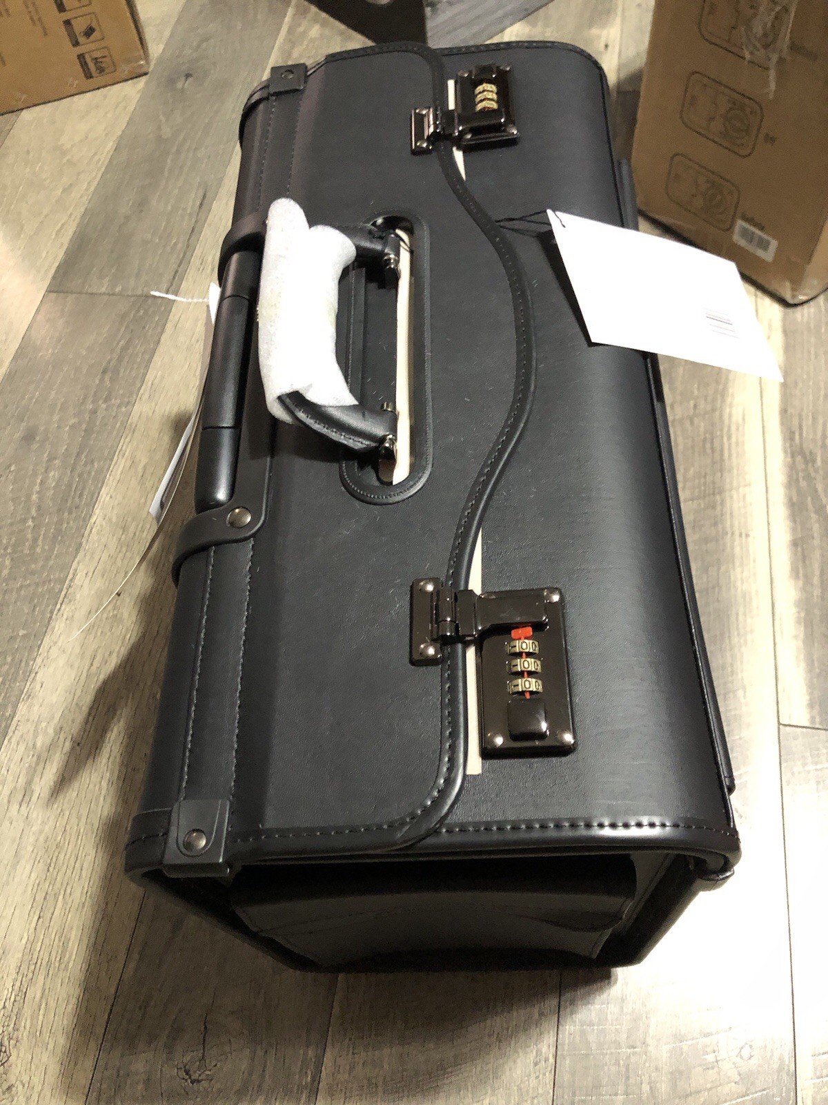 Wheeled Briefcase Rolling Sales Sample Pilot Lawyer Attache AlpineSwiss 19″