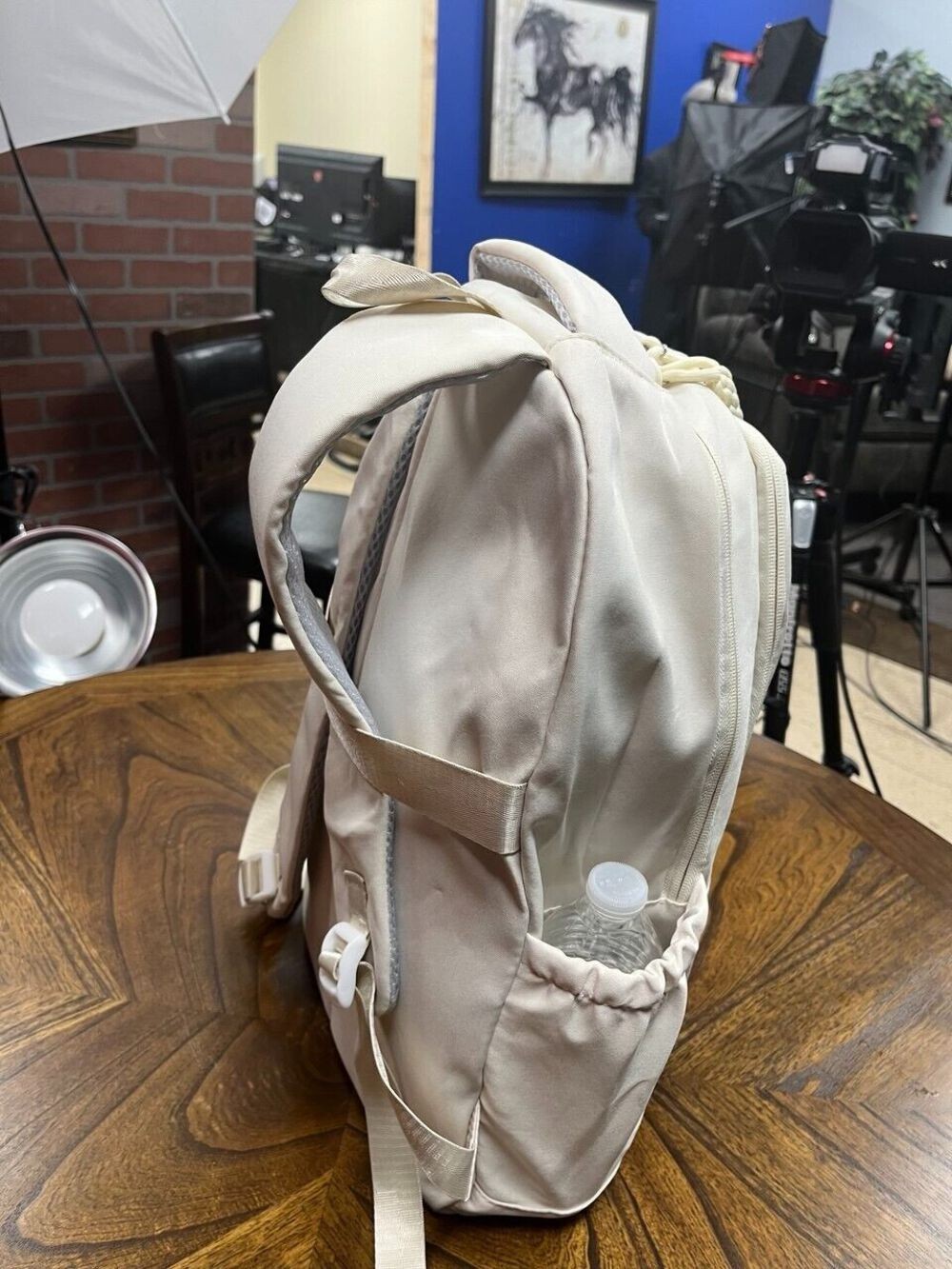 Backpack for Men and Women Basic Laptop Casual Shoulder – White – NIB