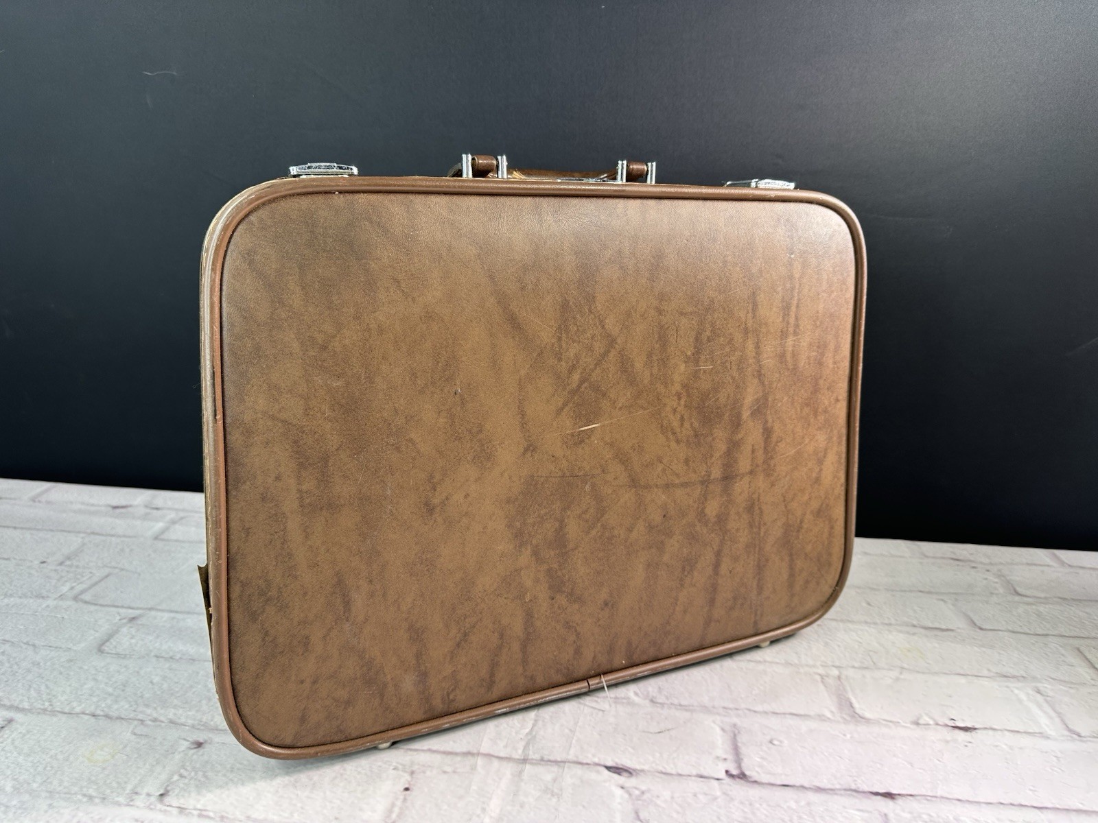 Vintage 1960’s Sears Featherlite Attache Briefcase w/ Band Backstage/Stickers