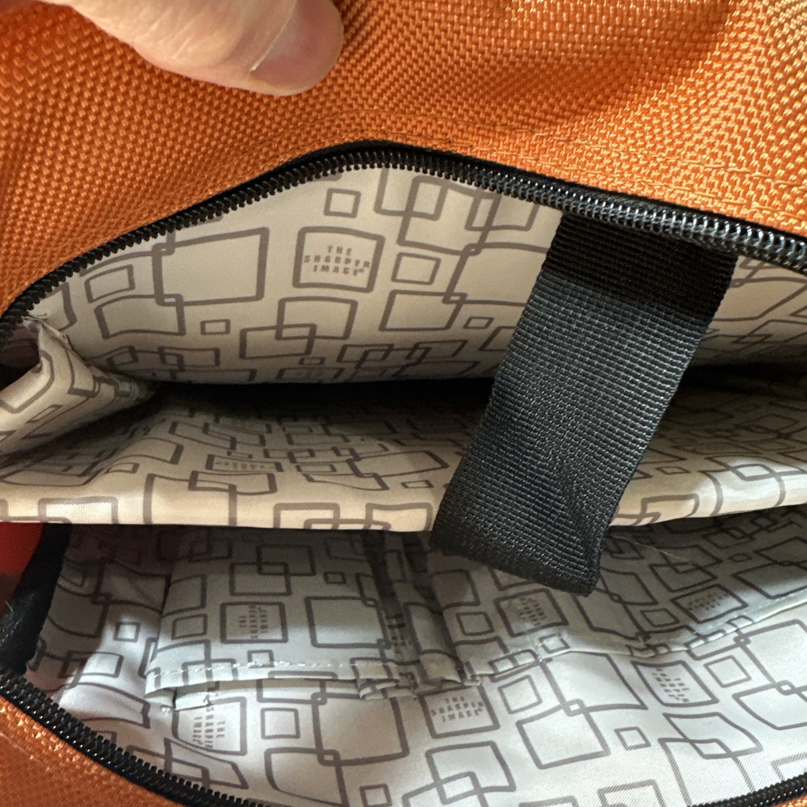 The Sharper Image Airtek Collection Orange LAPTOP Backpack Messenger Bag MSRP140