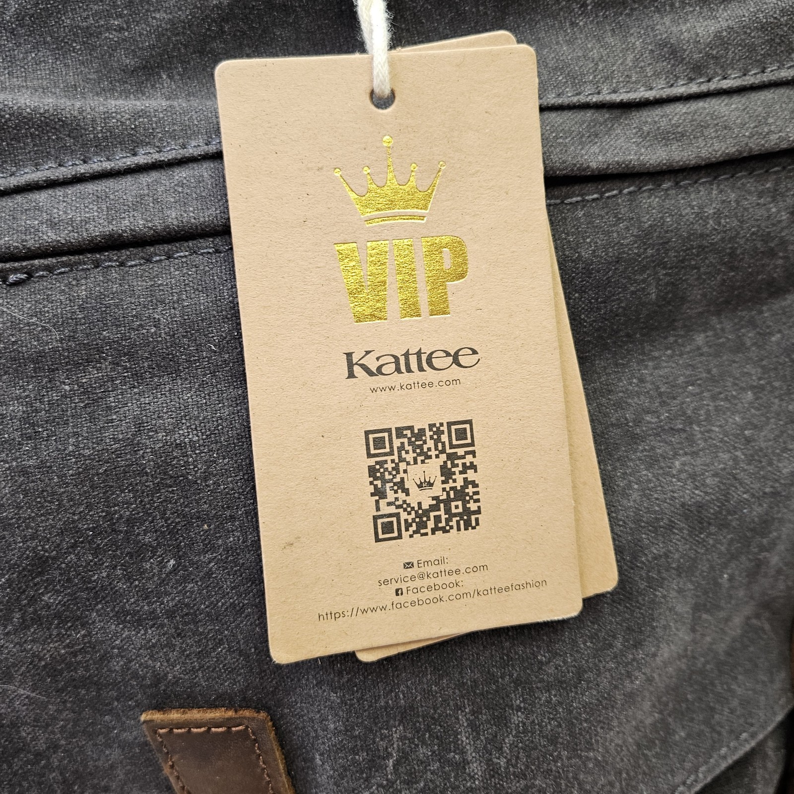 New Kattee Large Tin Cloth Heavy Duty Cotton Canvas Backpack Rucksack