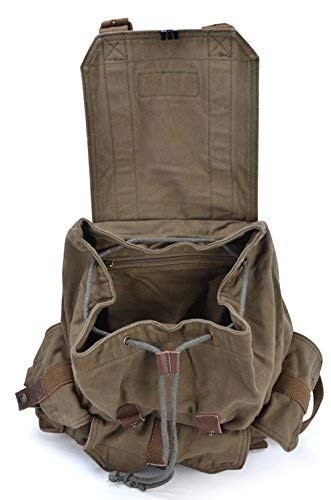 High Density Thick Canvas Backpack Rucksack – Field Tan, Large Size