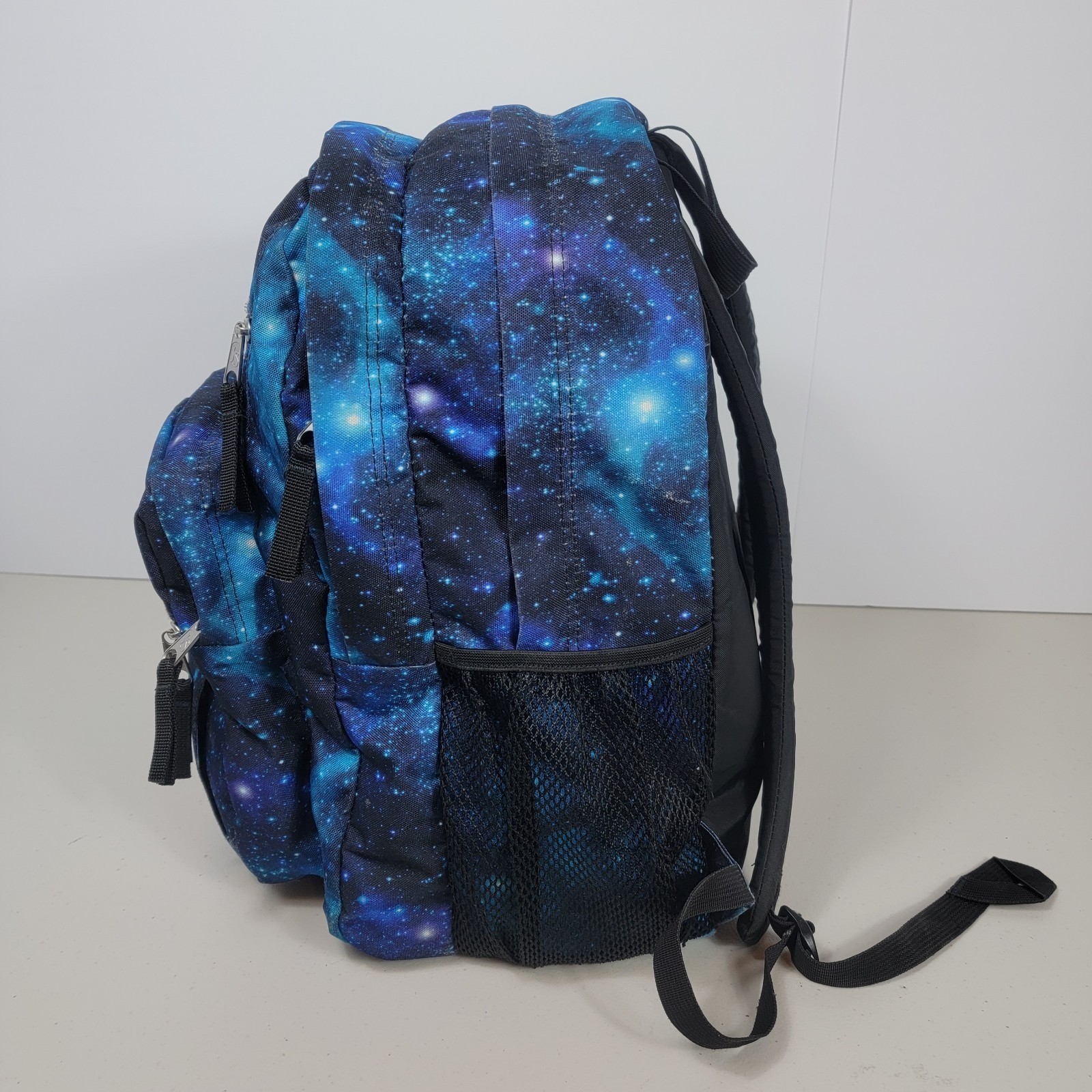 JanSport Big Student Backpack Cosmic Galaxy Space Print Blue Unisex Large Laptop