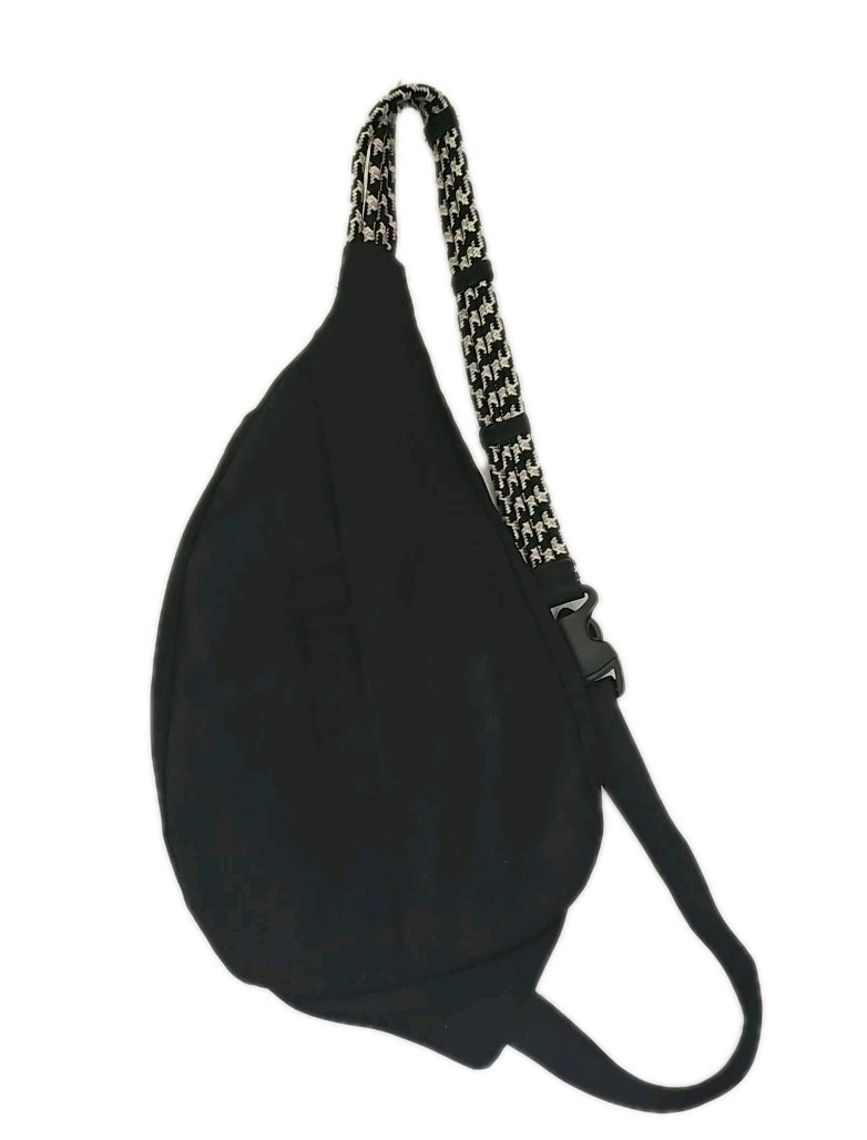 Kavu Rope Sling Cross Body Backpack Shoulder Bag Black Canvas Travel Day Hiking