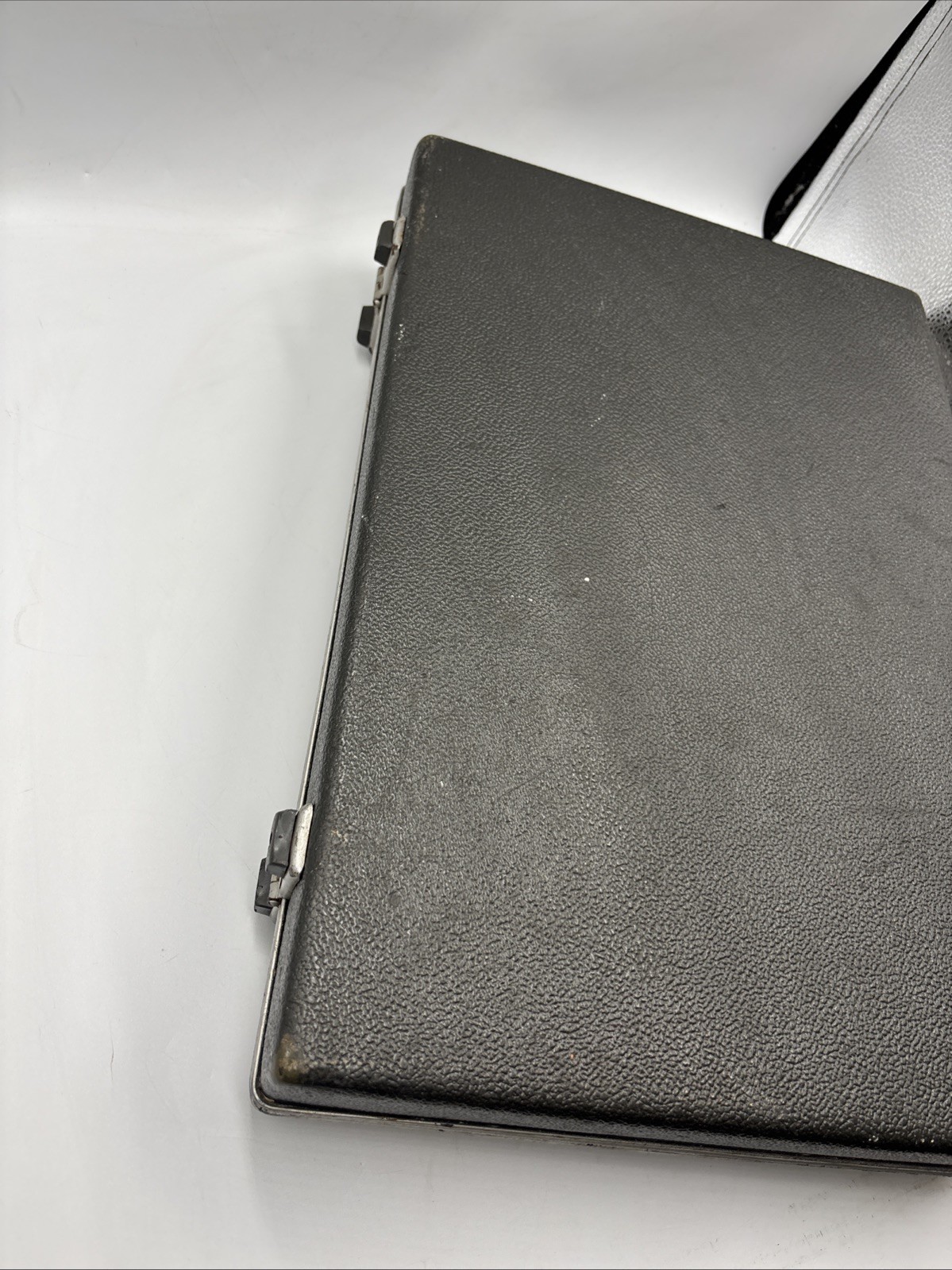 vintage samsonite briefcase Hard Shell W Key Oil Rig Owned Stickers