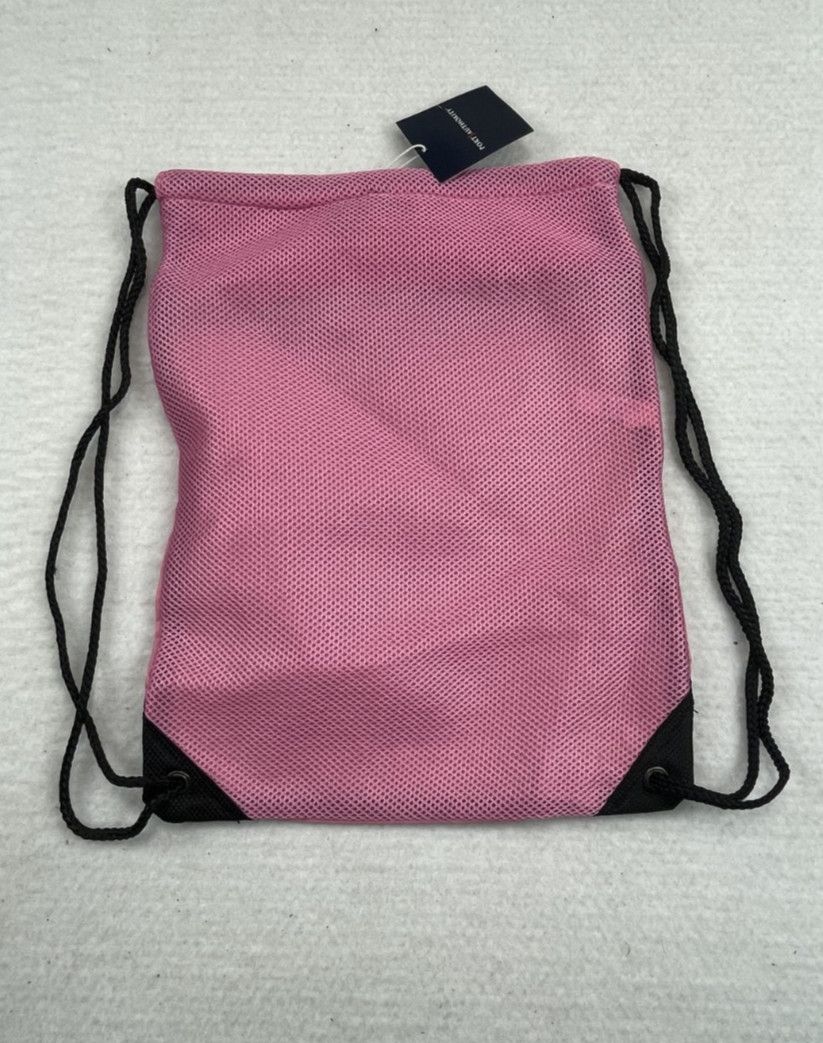 high quality Cinch pack pink comfortable thick mesh backing. sku#2