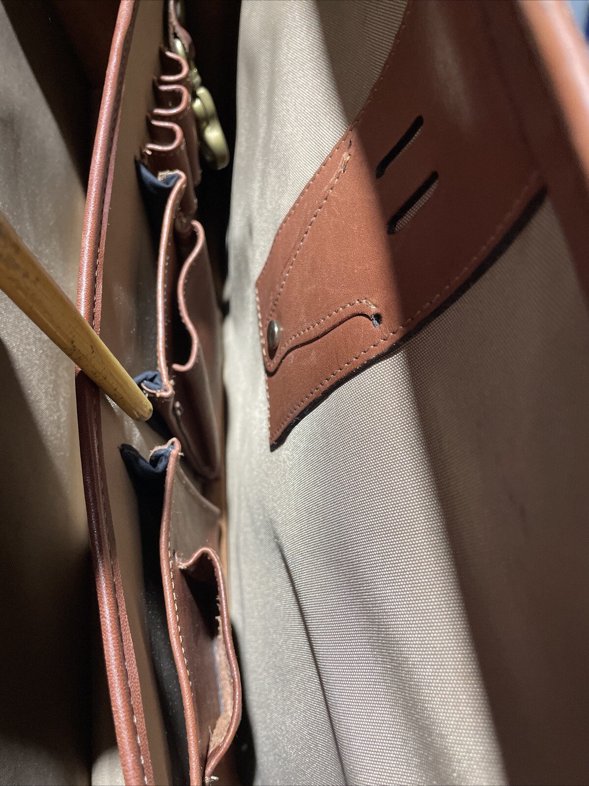 Schlesinger Brown Leather Briefcase