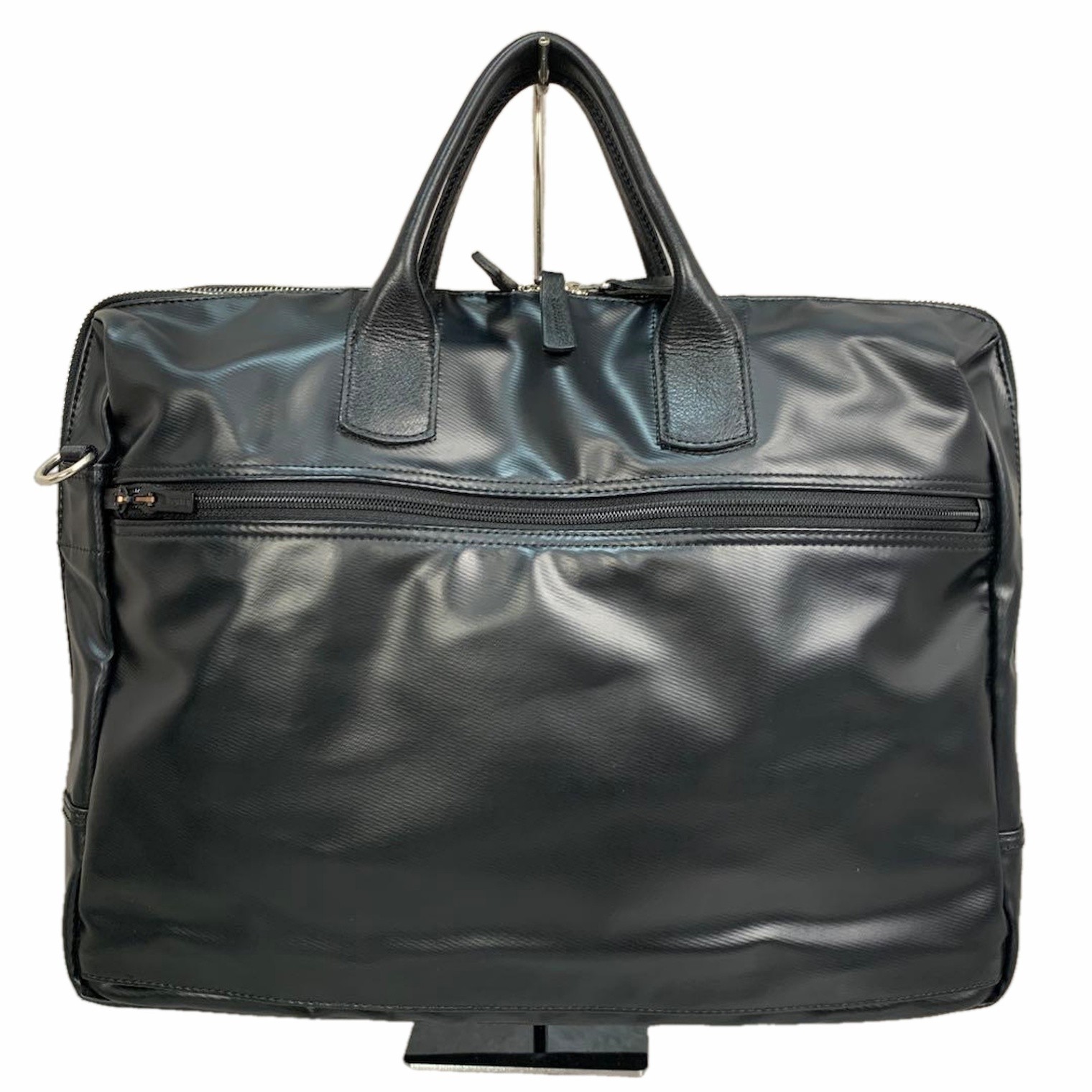 PORTER REAL 2WAY Briefcase Shoulder Bag PVC Black 42cm Japan