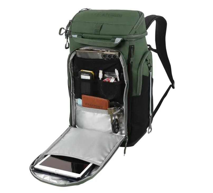 Titan PRO Backpack Cooler Green 26-Can Ice Walls Pockets Insulated Compartments