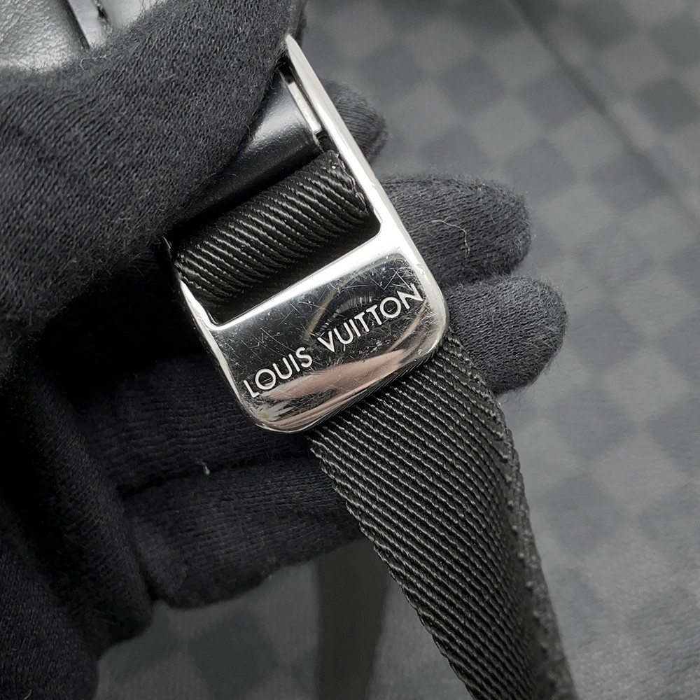 LOUIS VUITTON Zach Backpack Damier Graphite Noir N40005