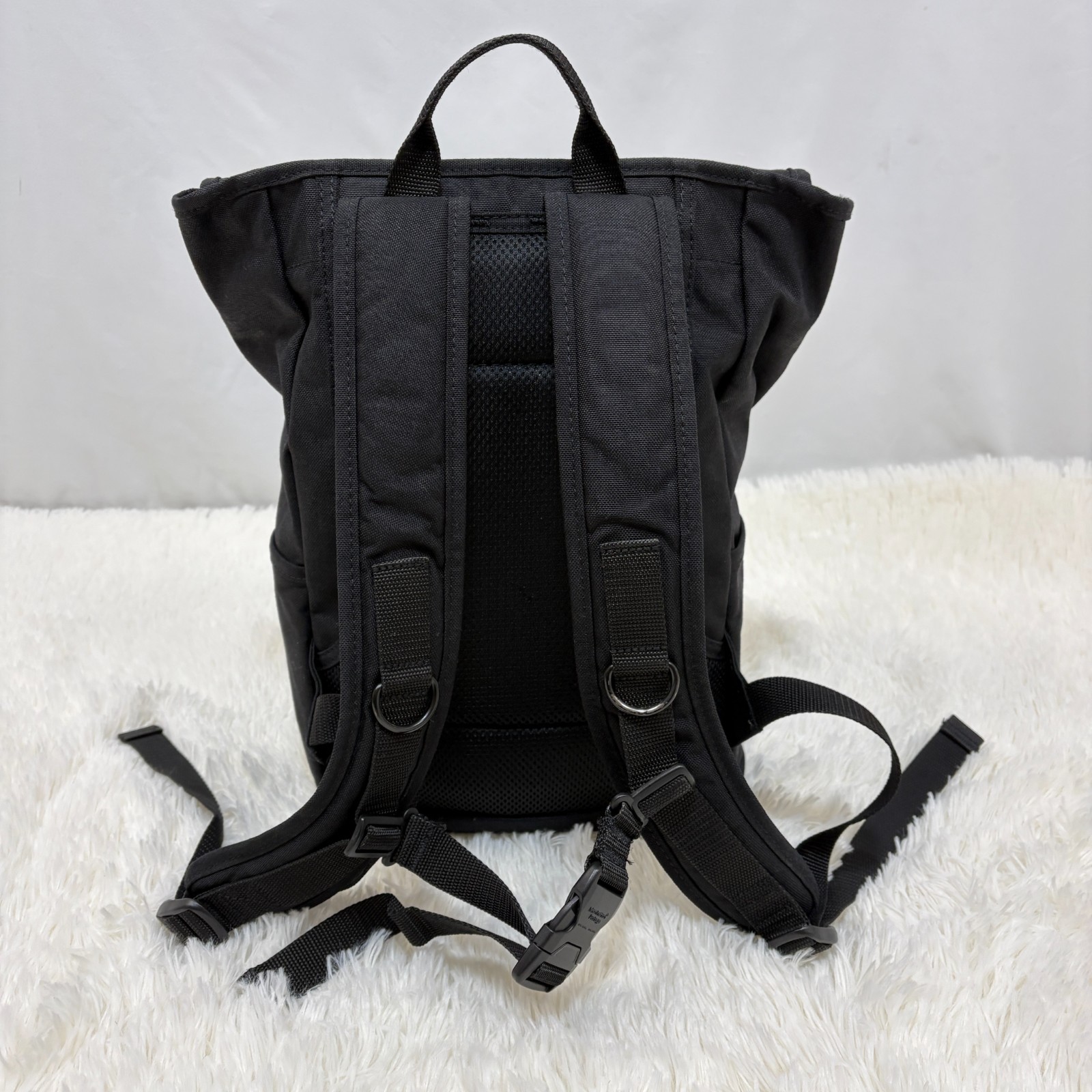 Manhattan Portage Backpack Black Cordura Nylon NYC Flap Rucksack From Japan