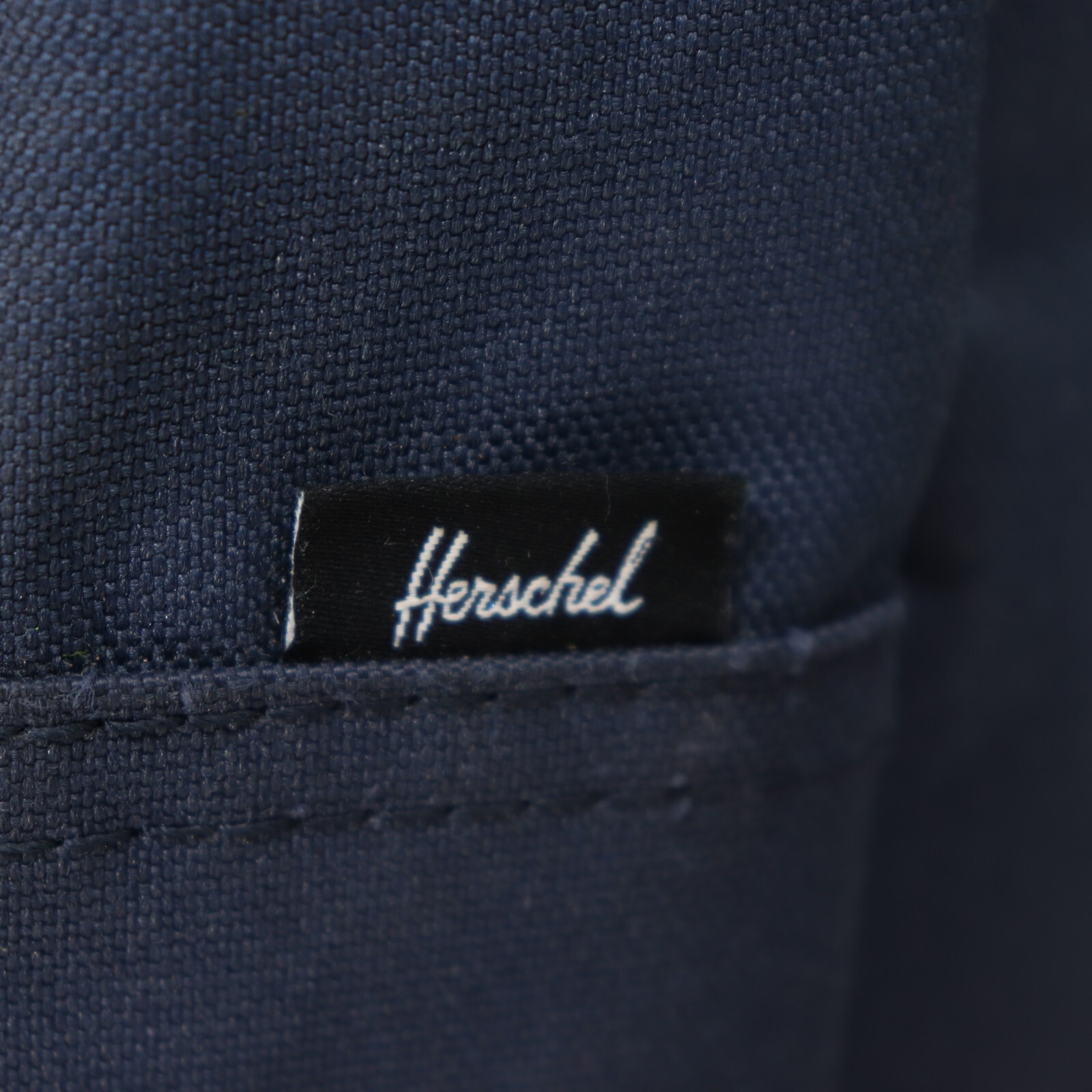 Herschel Backpack Packable Daypack 24.5 Navy Blue Red Canvas Padded Straps Lined