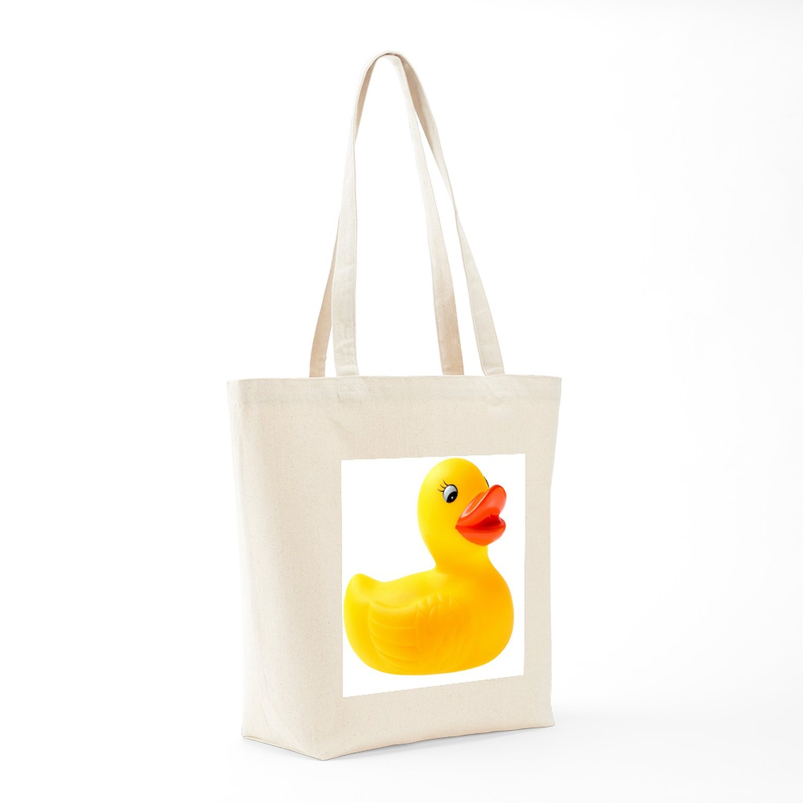 CafePress Rubber Duck Natural Canvas Tote Bag, Cloth Shopping Bag (1126880179)
