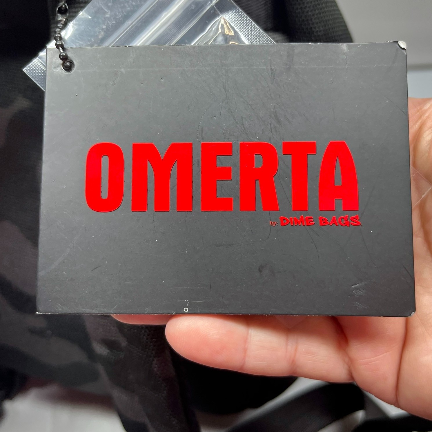Dime Bags Omerta Mini Molly Smell Proof Backpack Camo Black & Gray Carbon Lined