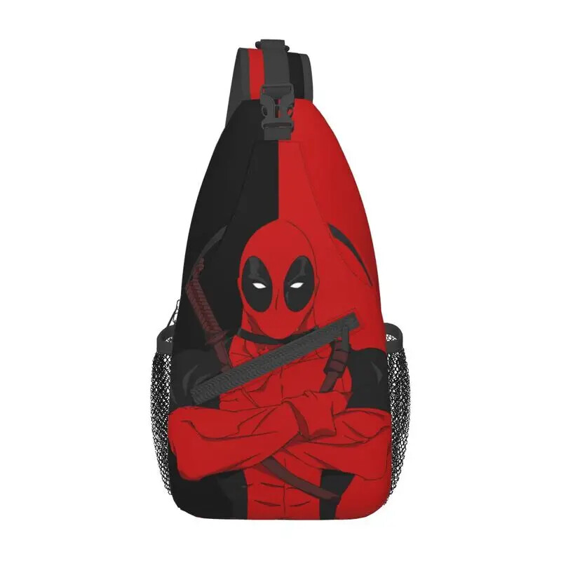 Casual Deadpool Sling Crossbody Backpack Men Shoulder Chest Bags for Traveling