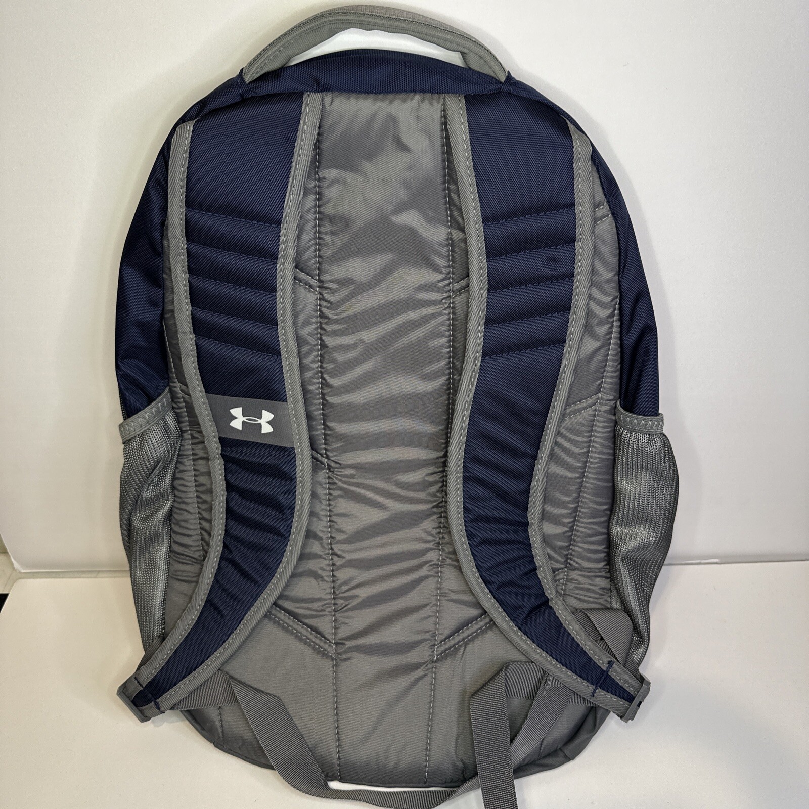 Under Armour Team Hustle Storm Backpack Navy/Grey (Water Repellant) NWT Bag READ