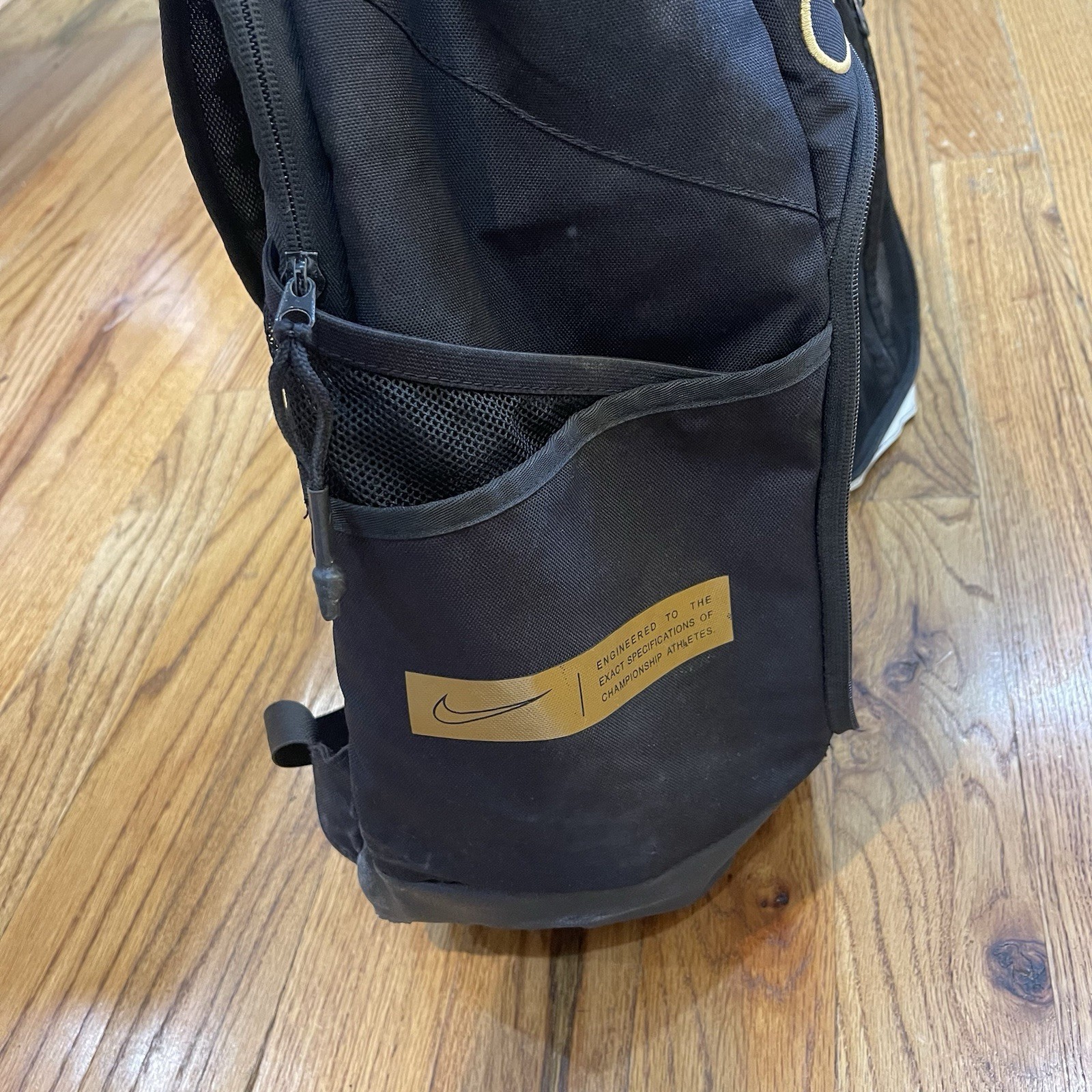 Nike Hoops Elite Pro Basketball Backpack Black/White/Gold Basketball BA6164 32L