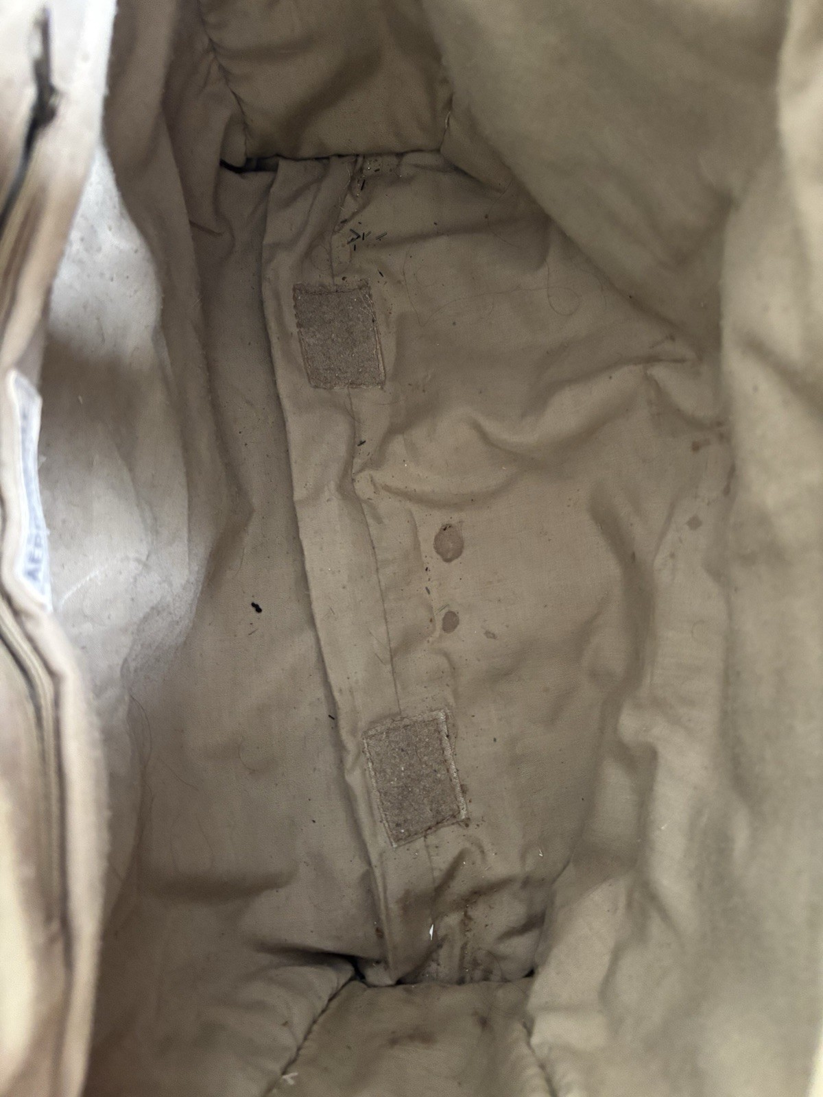 Aéropostale Beige Messenger Bag Buckle, Adjustable Crossbody Strap, Lined